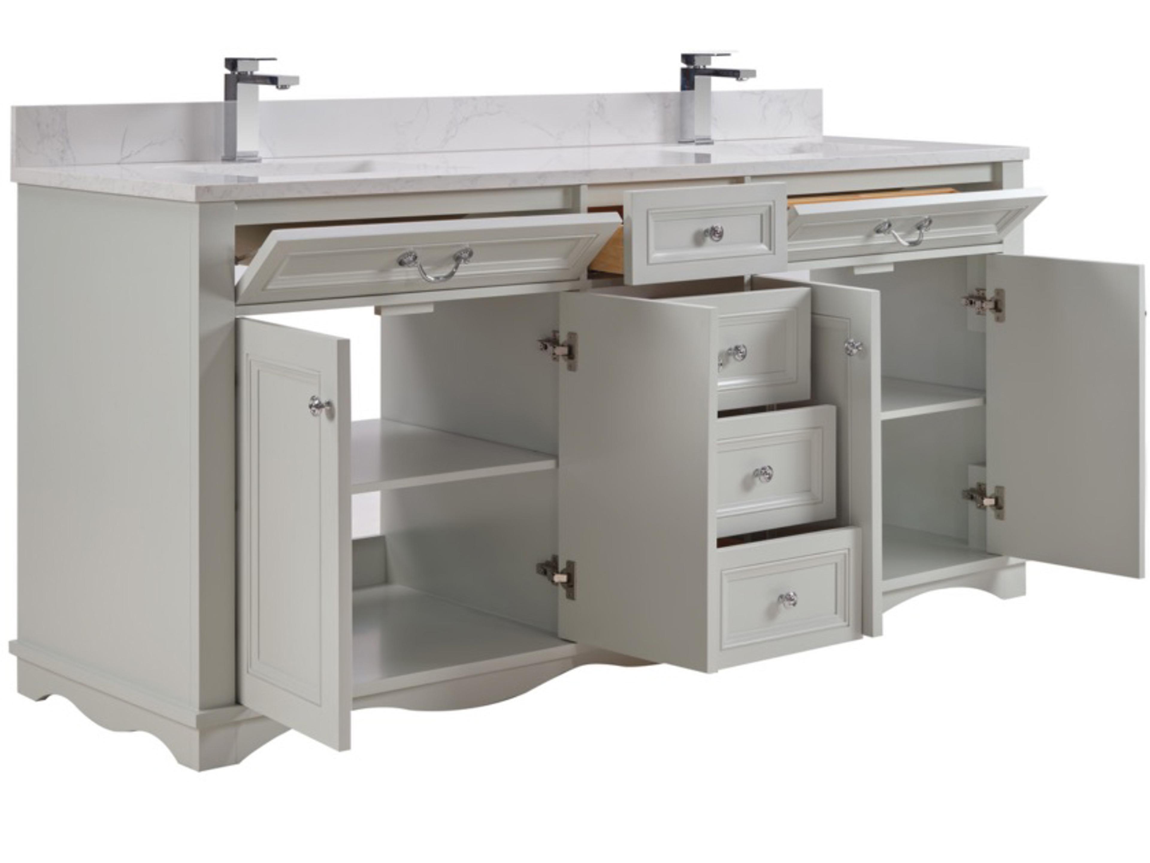 Legion Furniture Ws Series Silver Strand Vanity