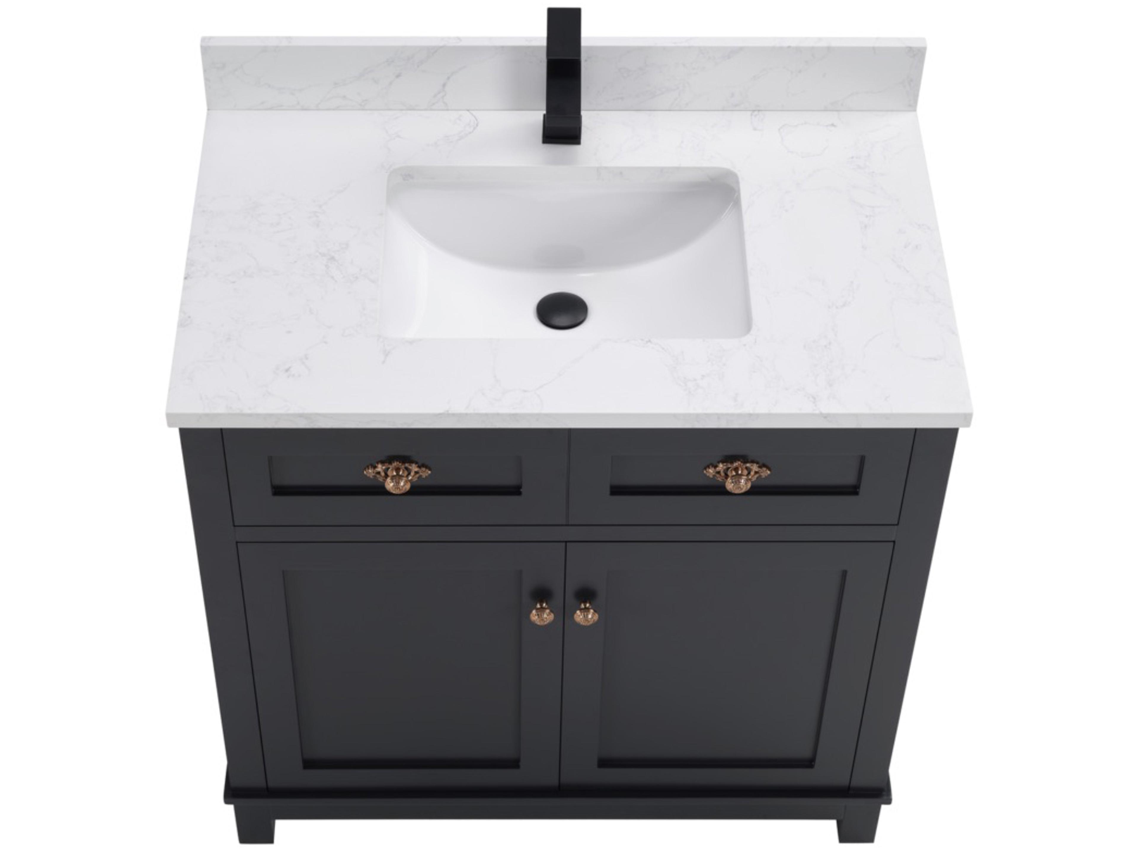 Legion Furniture Ws Series Tricorn Black Vanity