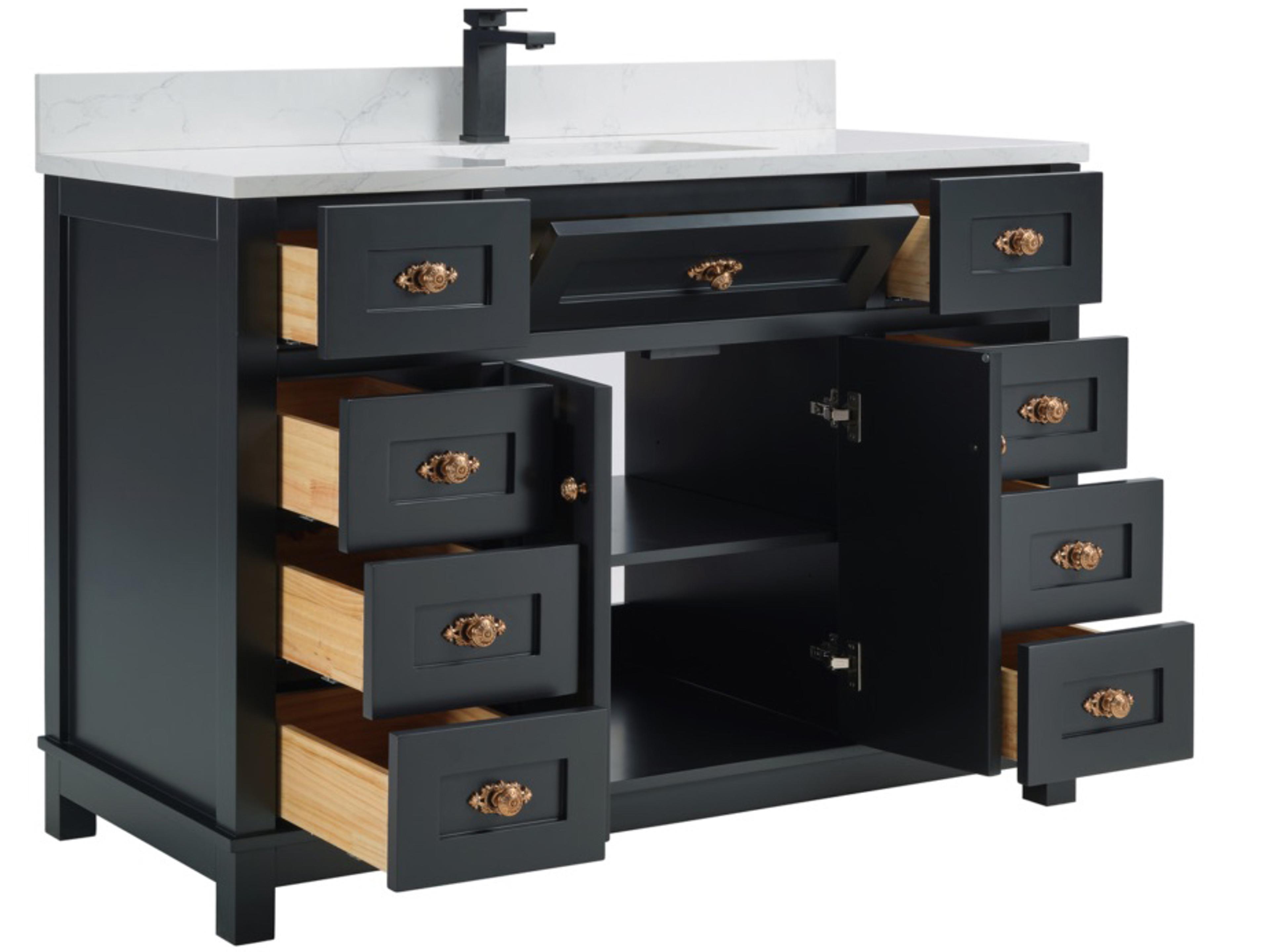 Legion Furniture Ws Series Tricorn Black Vanity