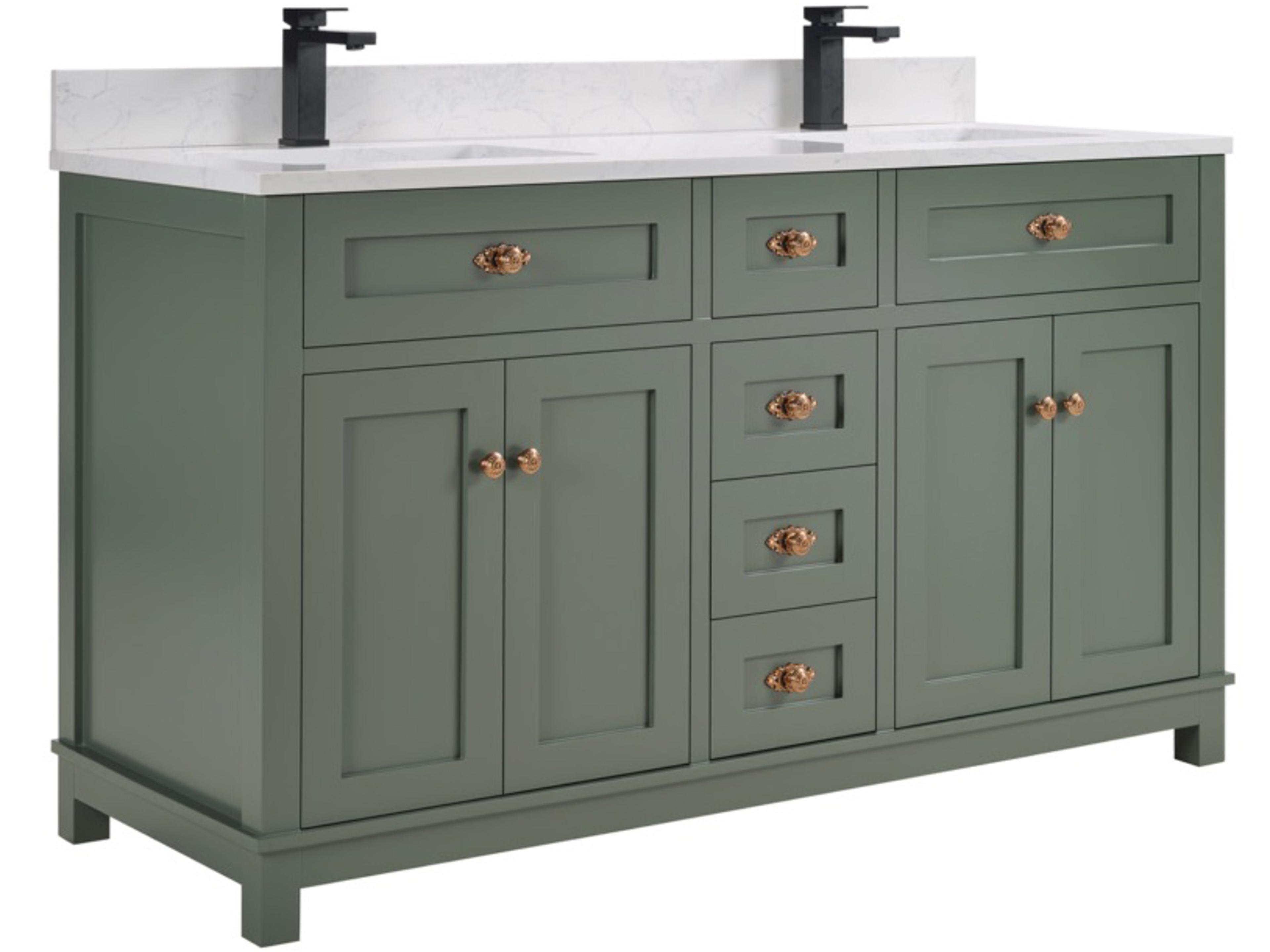 Ws Series Pewter Green Vanity
