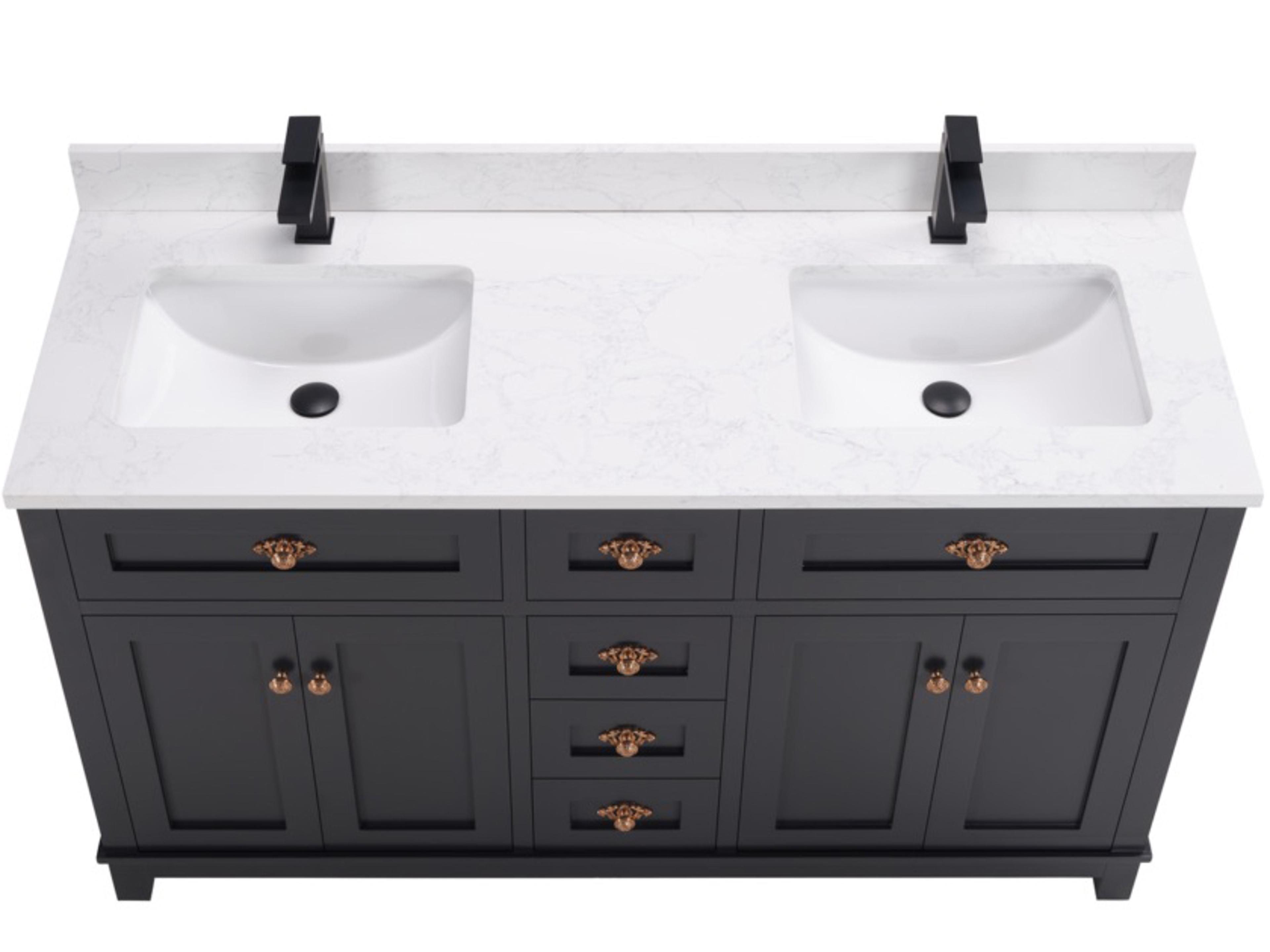 Legion Furniture Ws Series Tricorn Black Vanity