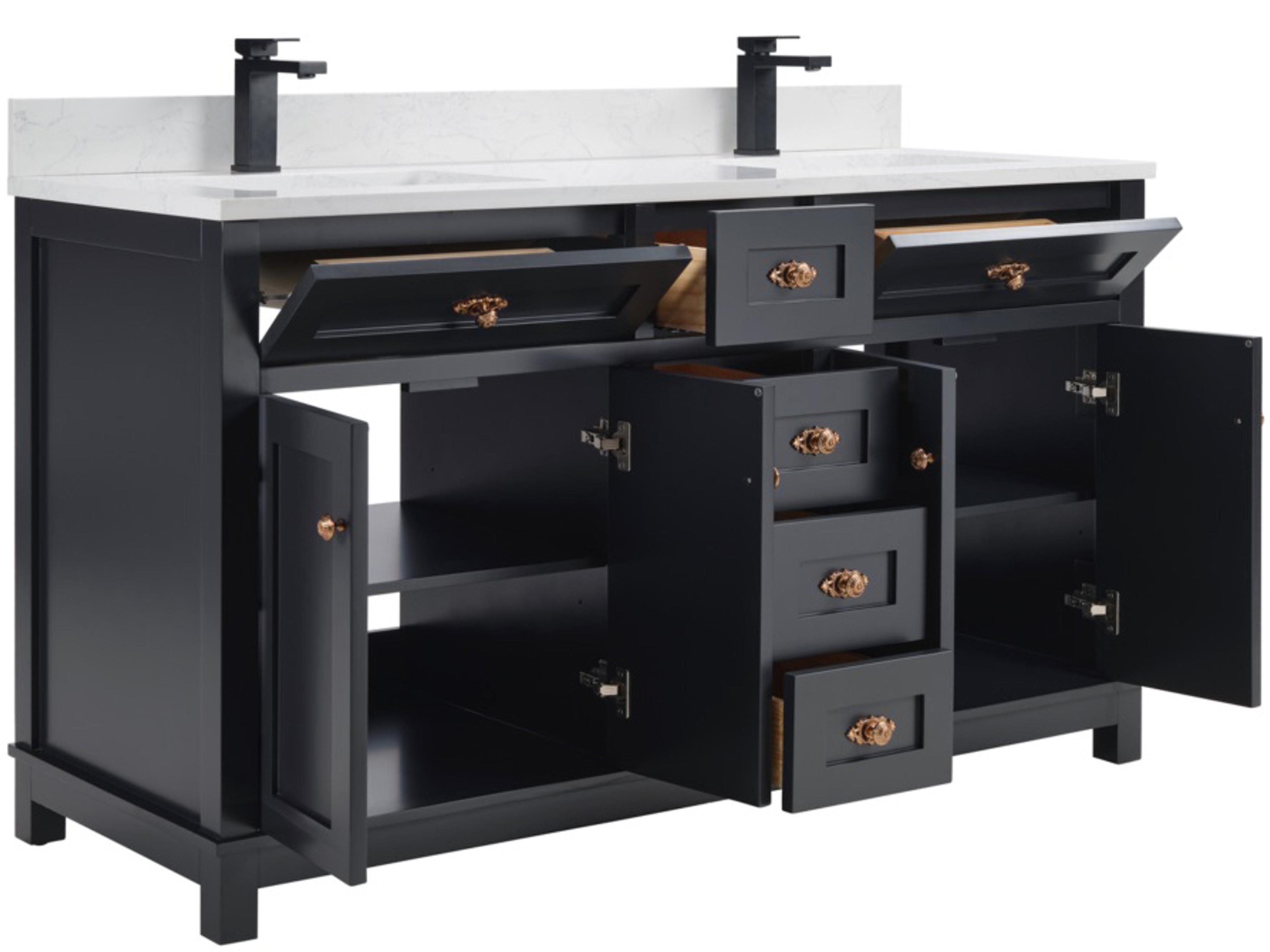 Legion Furniture Ws Series Tricorn Black Vanity