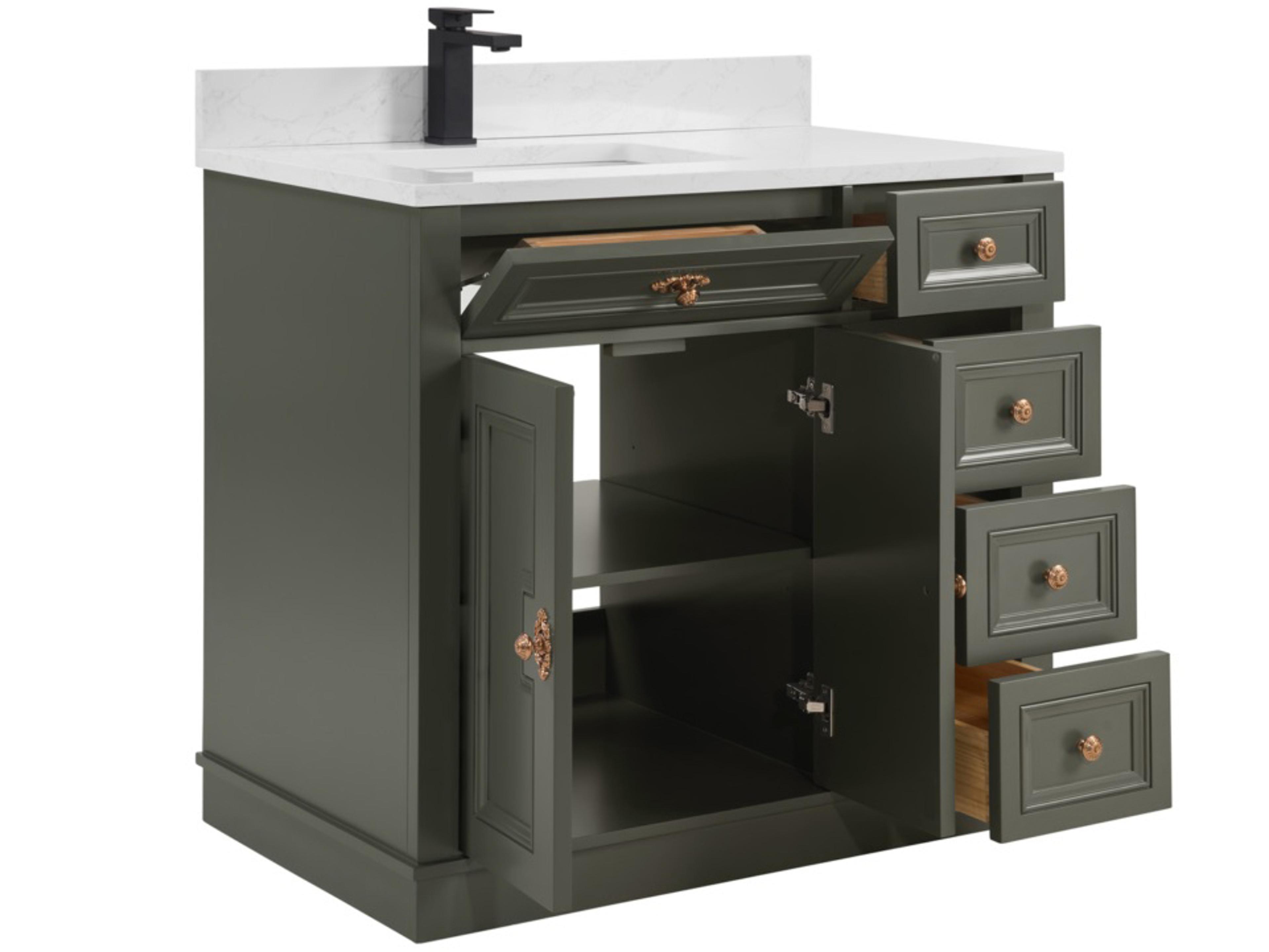 Legion Furniture Ws Series Pewter Green Vanity