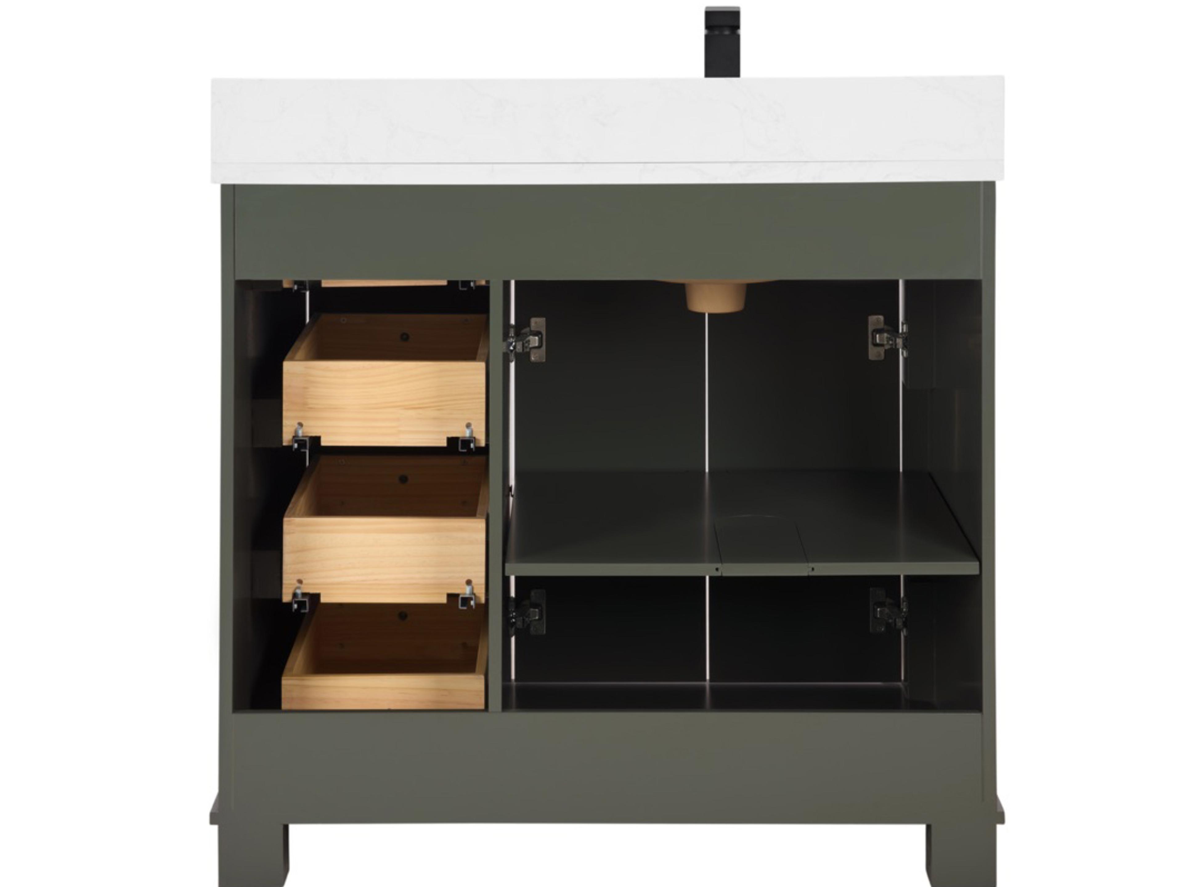 Legion Furniture Ws Series Pewter Green Vanity