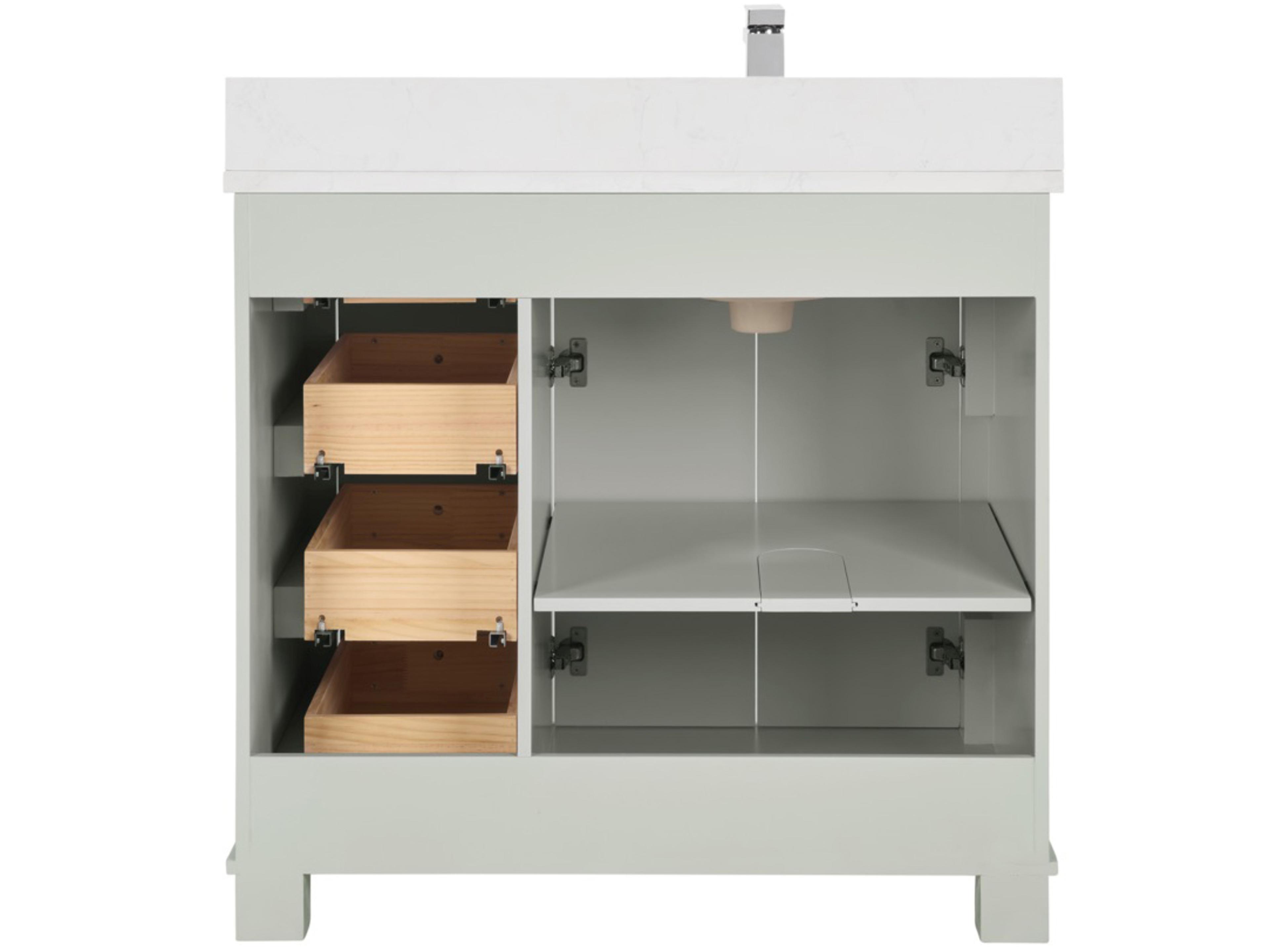 Legion Furniture Ws Series Silver Strand Vanity