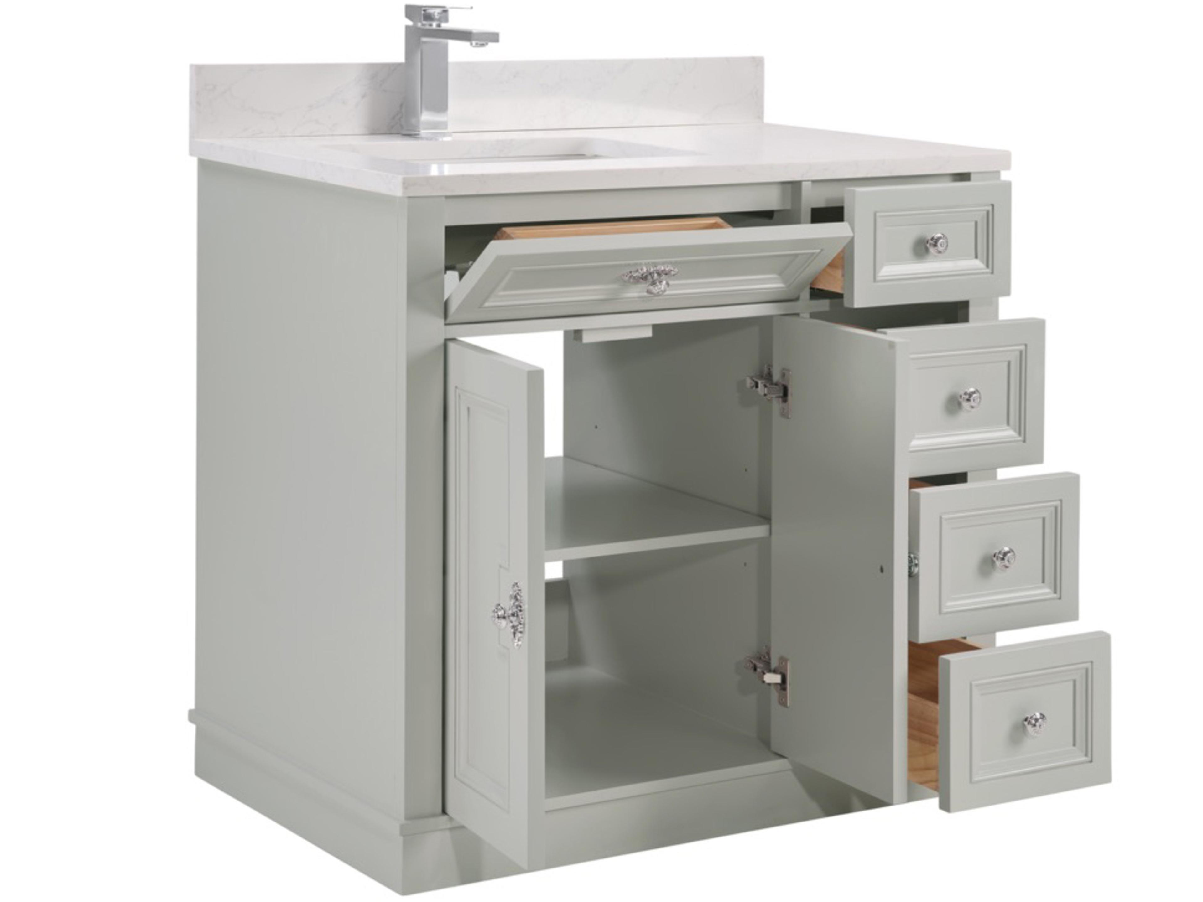 Legion Furniture Ws Series Silver Strand Vanity