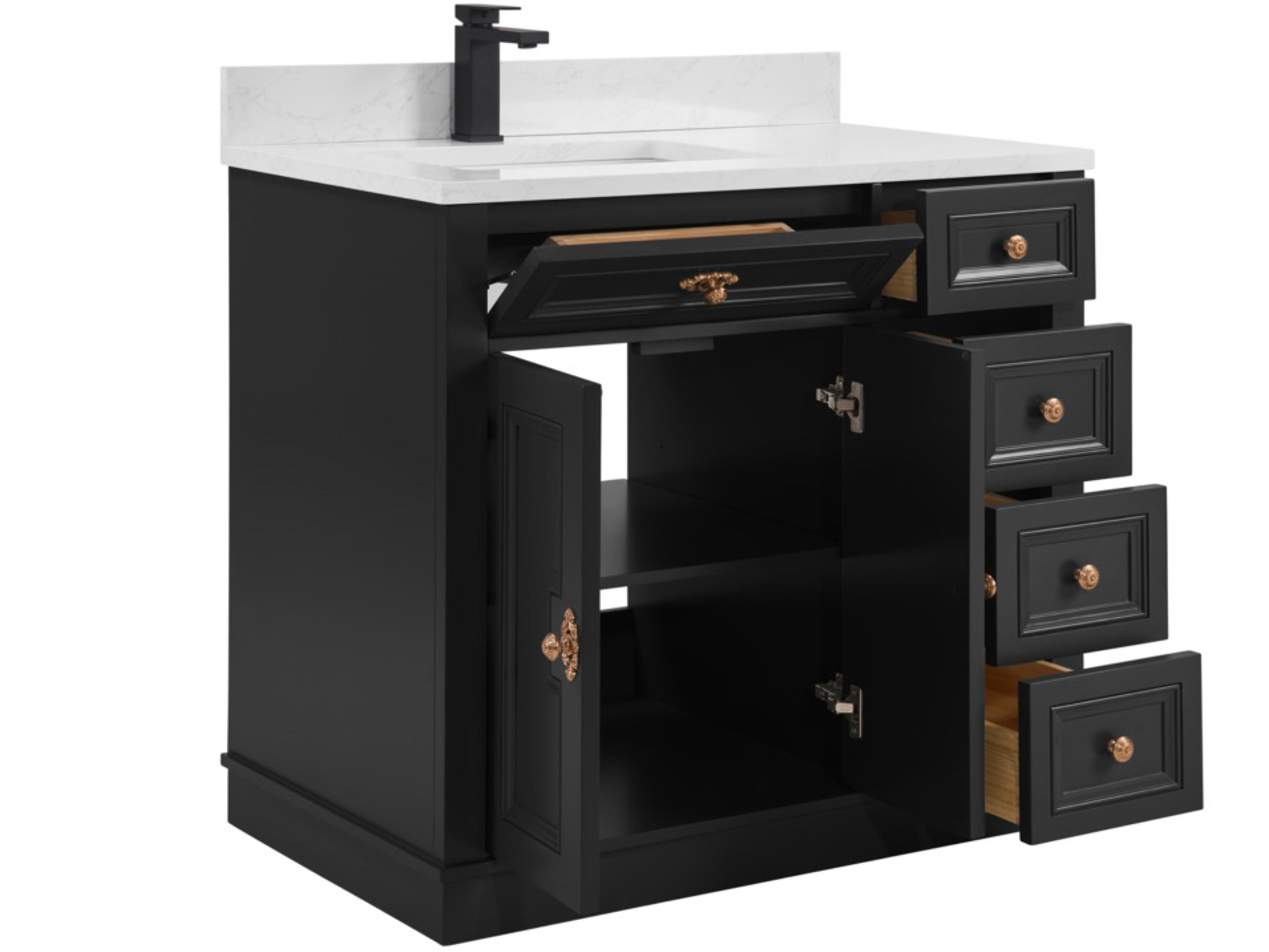 Legion Furniture Ws Series Tricorn Black Vanity
