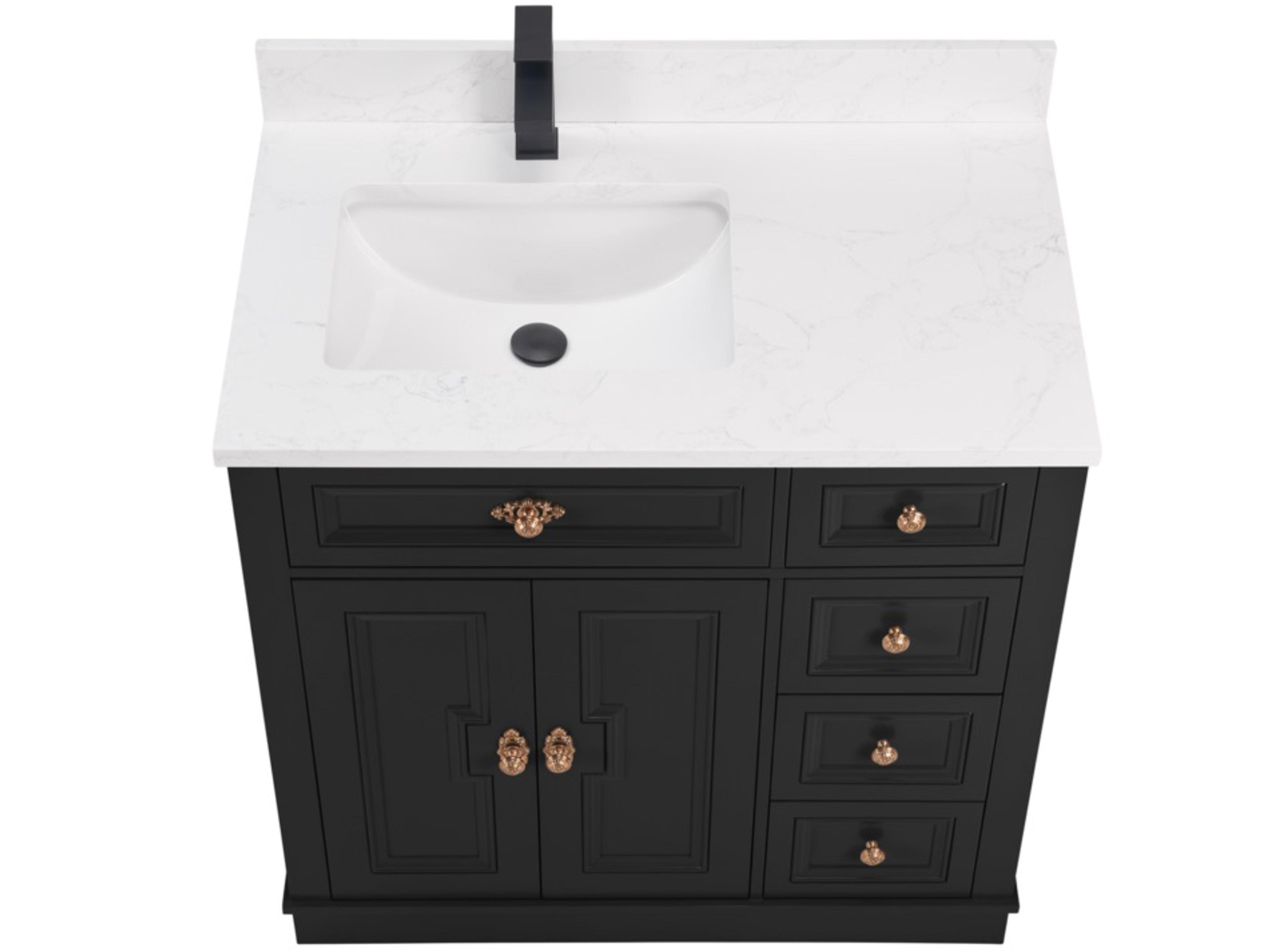 Legion Furniture Ws Series Tricorn Black Vanity
