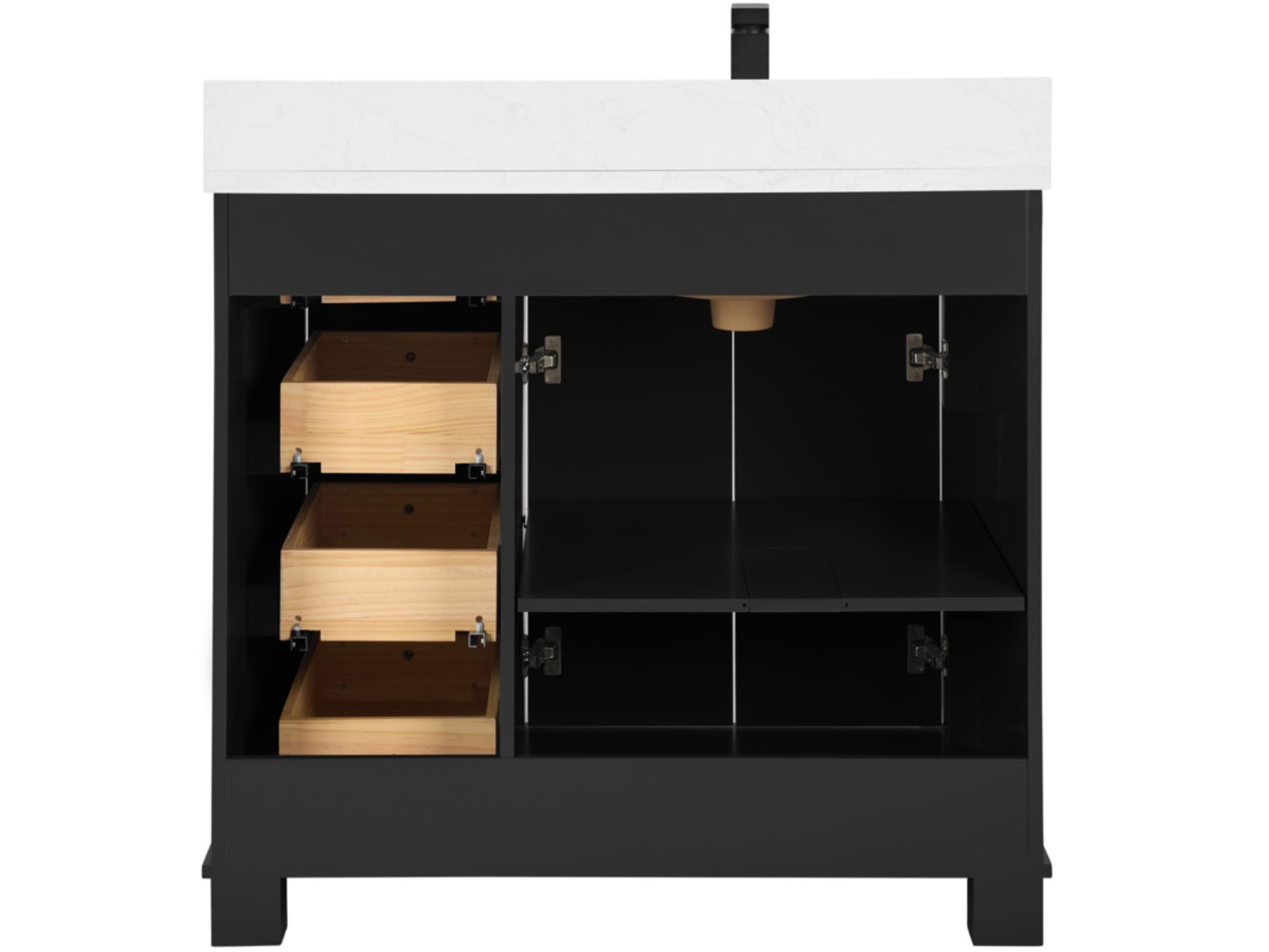 Legion Furniture Ws Series Tricorn Black Vanity