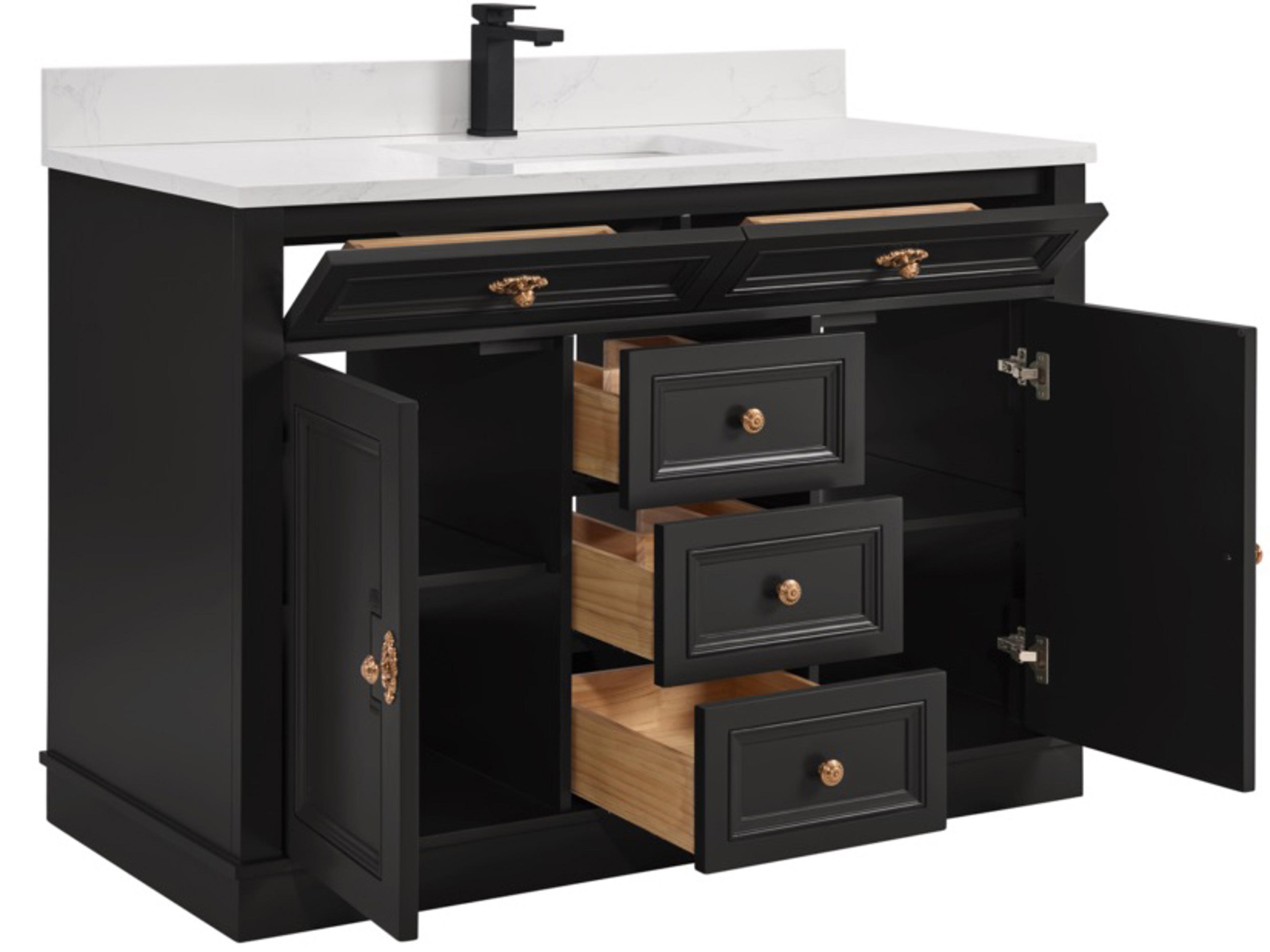 Legion Furniture Ws Series Tricorn Black Vanity