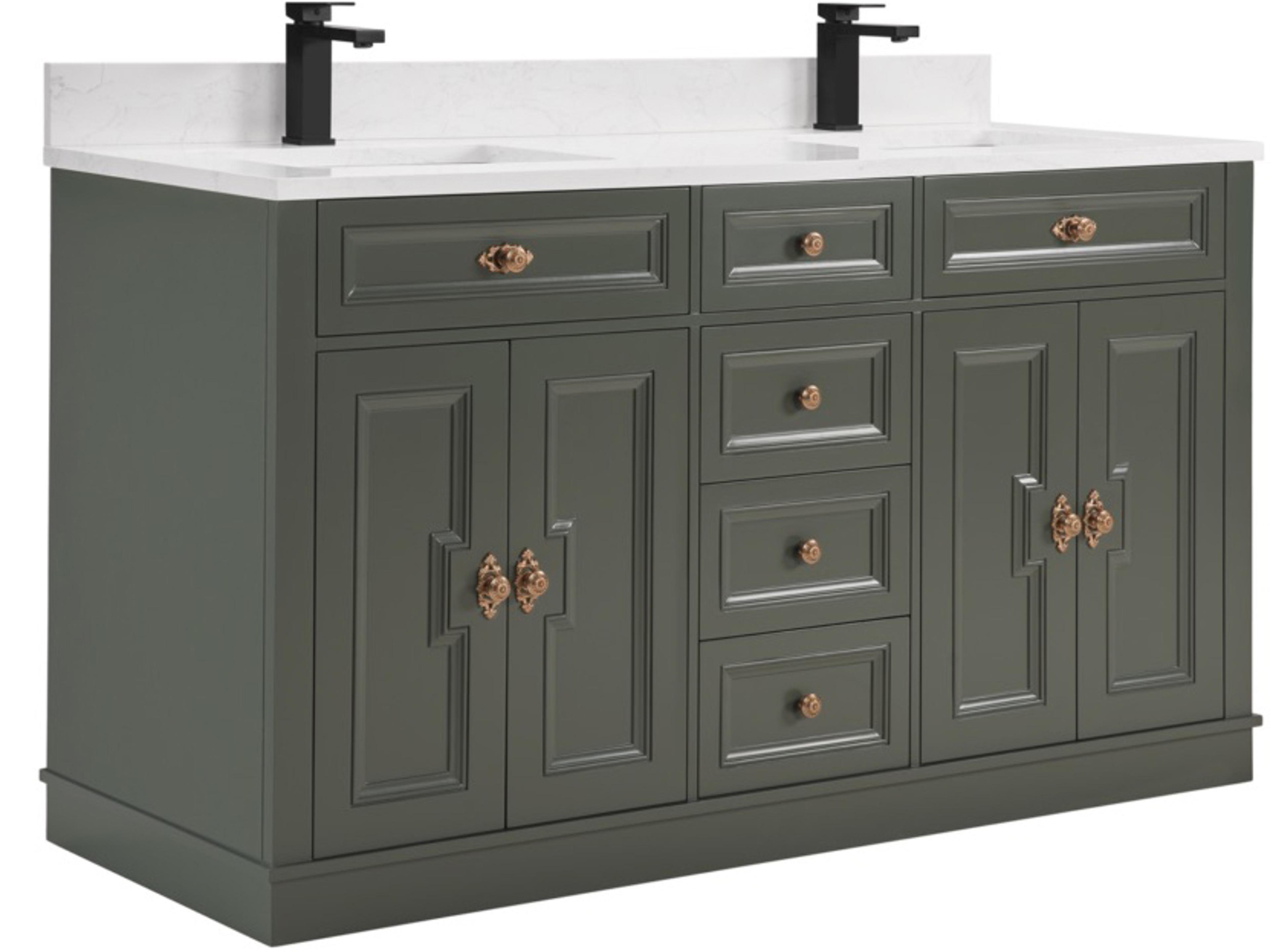 Ws Series Pewter Green Vanity