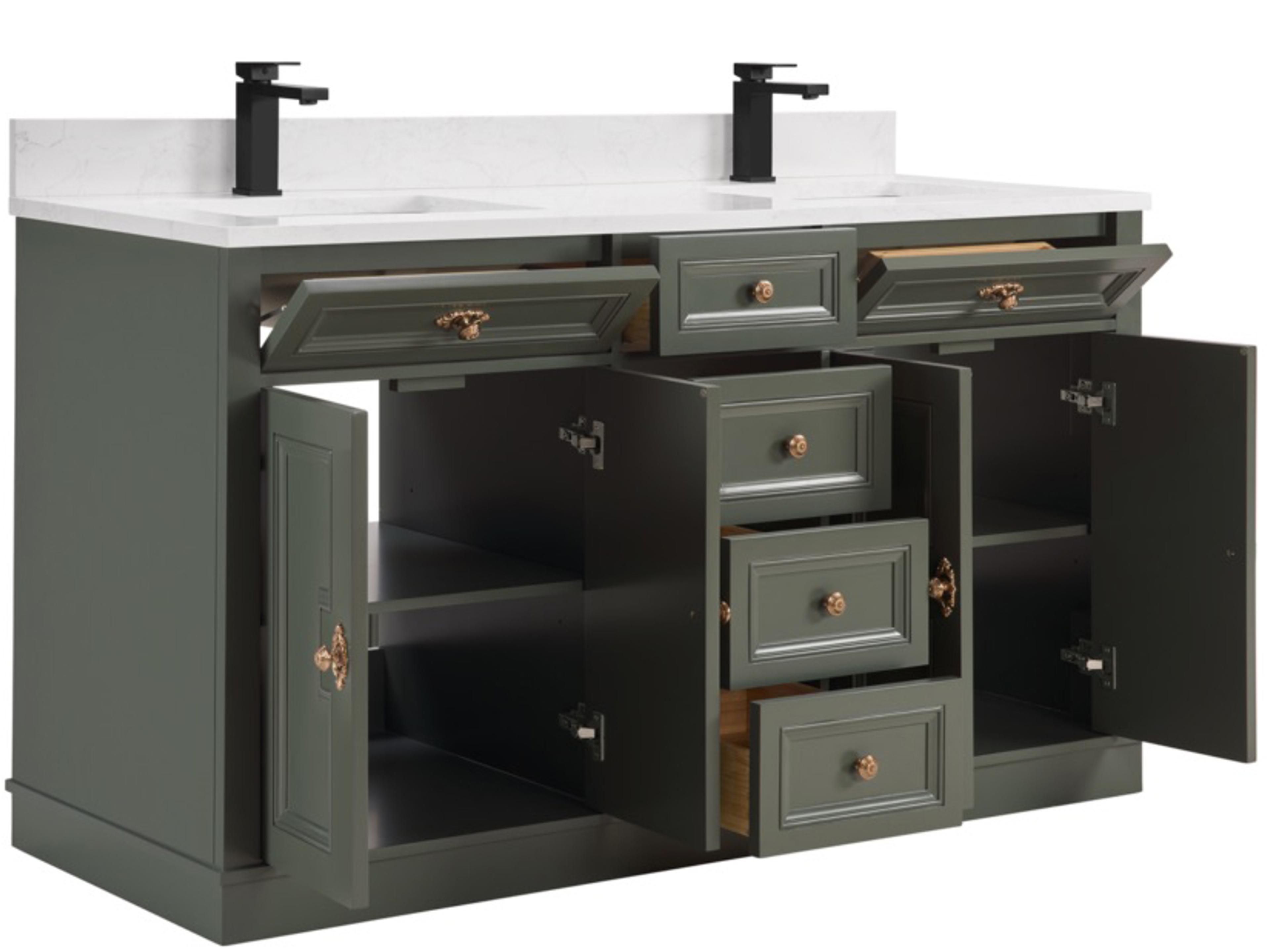 Legion Furniture Ws Series Pewter Green Vanity
