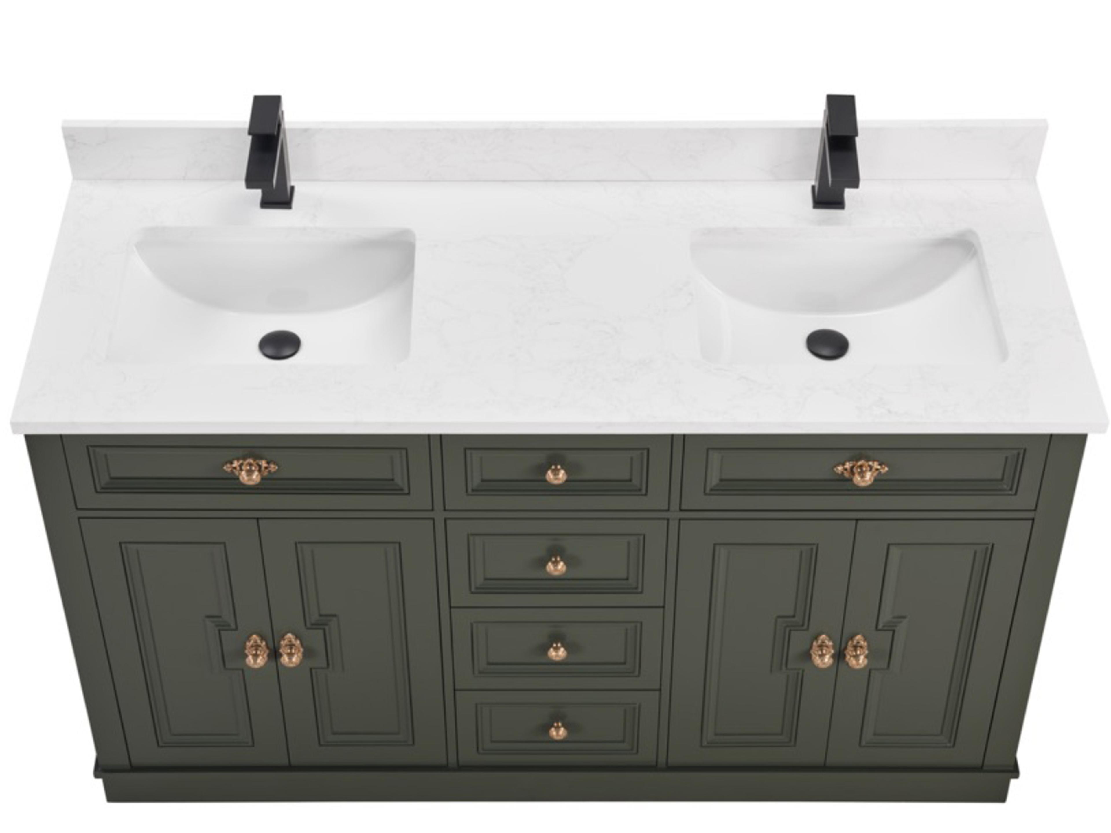 Legion Furniture Ws Series Pewter Green Vanity
