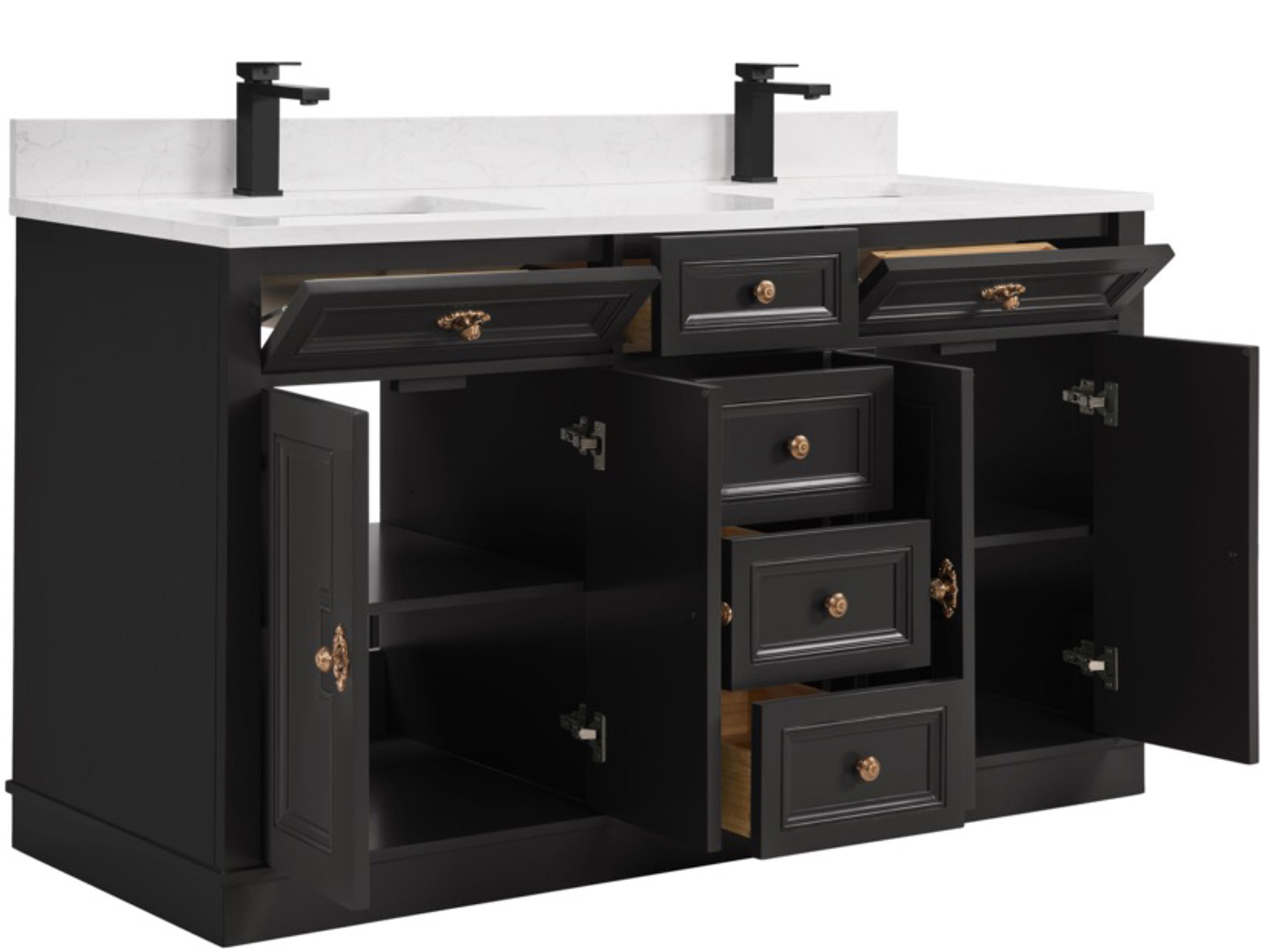 Legion Furniture Ws Series Tricorn Black Vanity