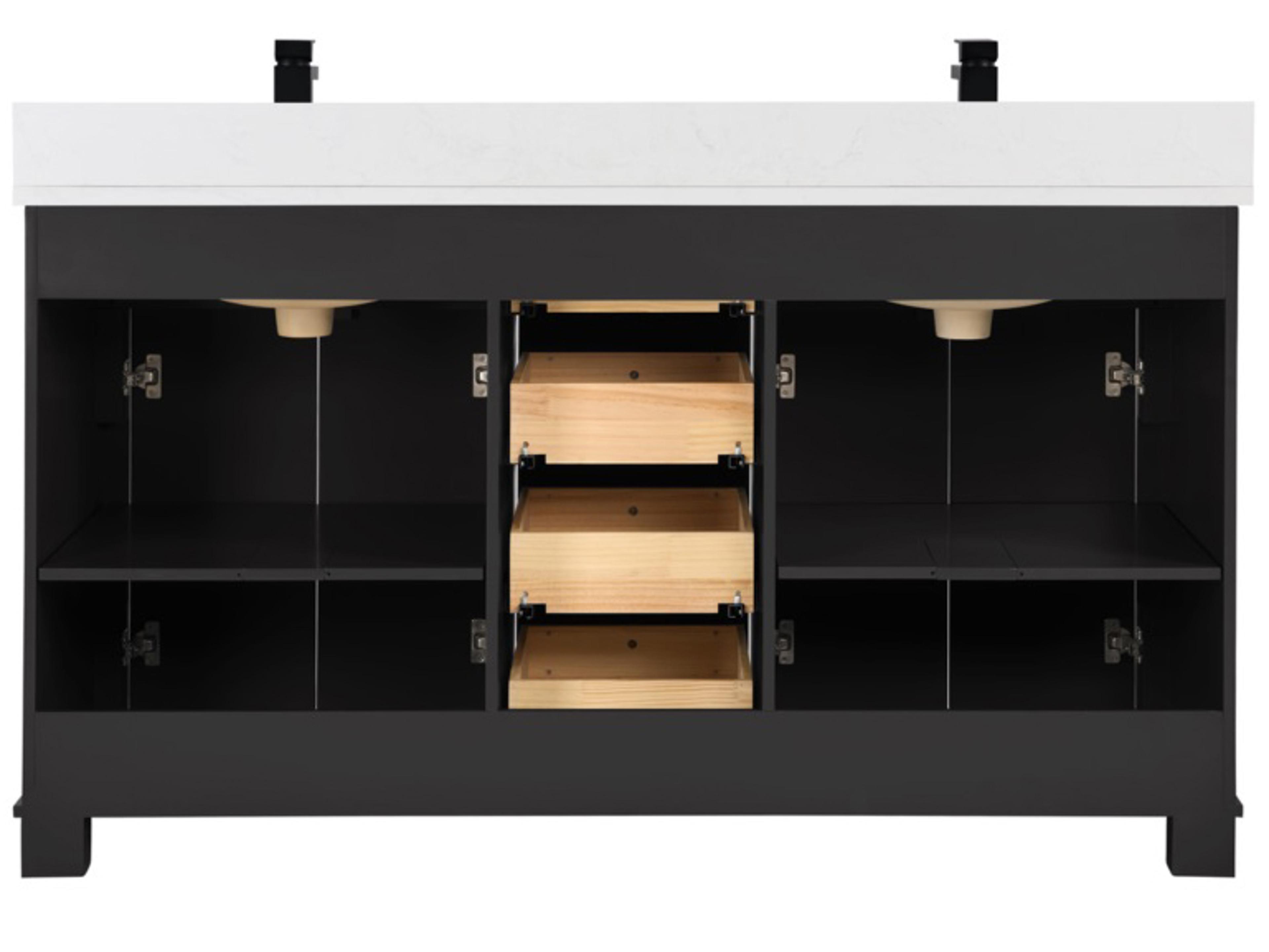 Legion Furniture Ws Series Tricorn Black Vanity