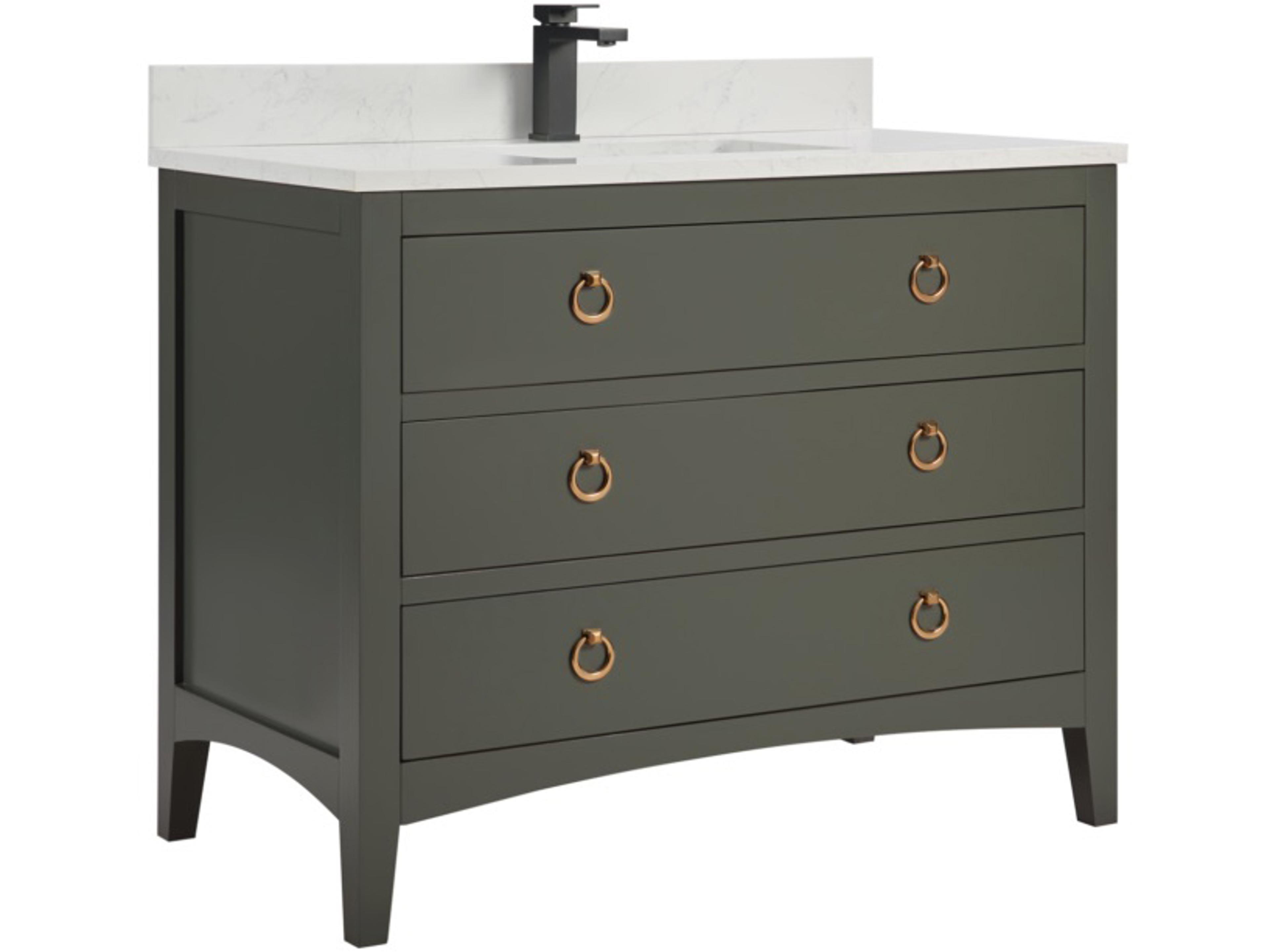 Ws Series Pewter Green Vanity