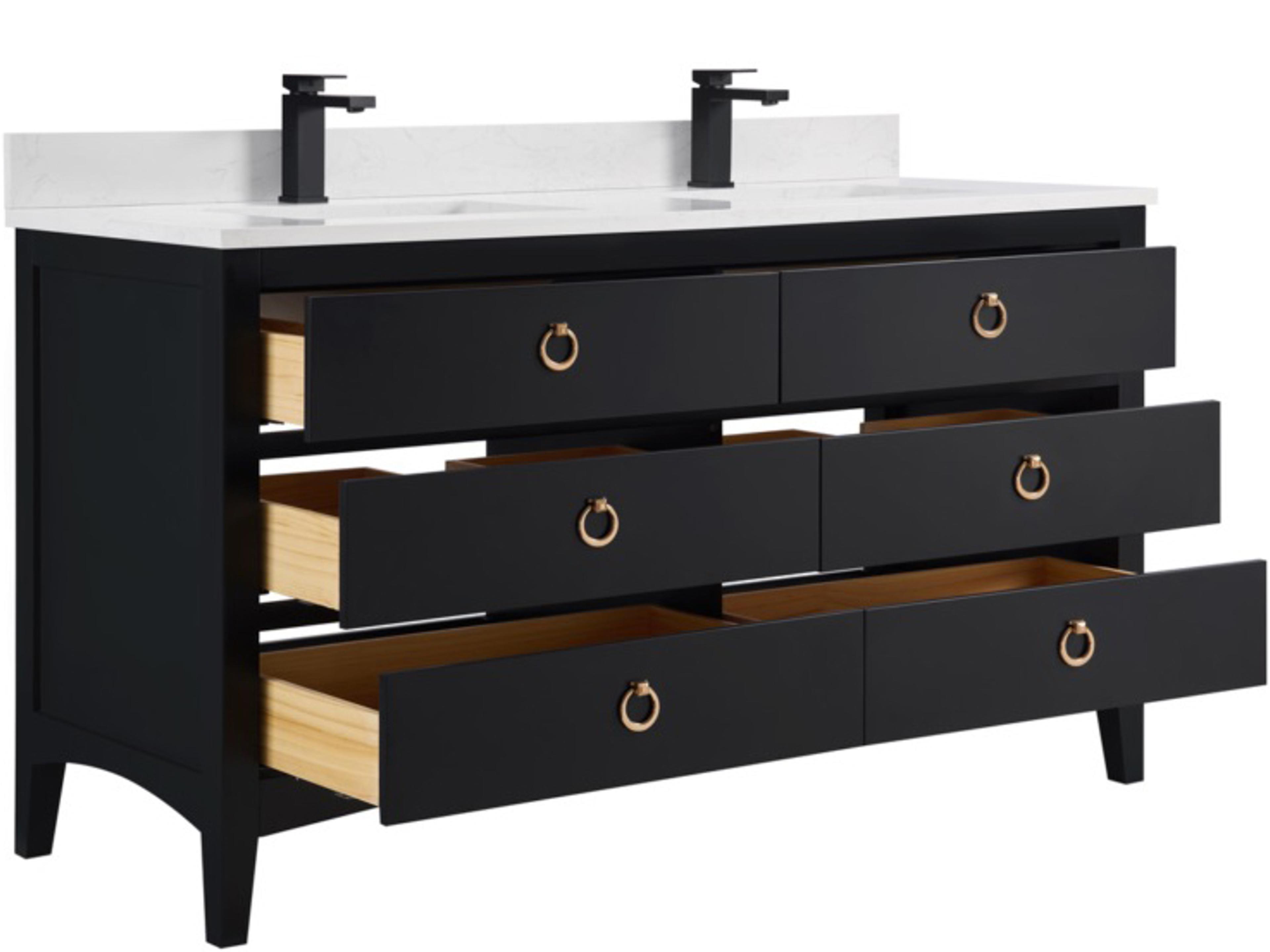 Legion Furniture Ws Series Tricorn Black Vanity