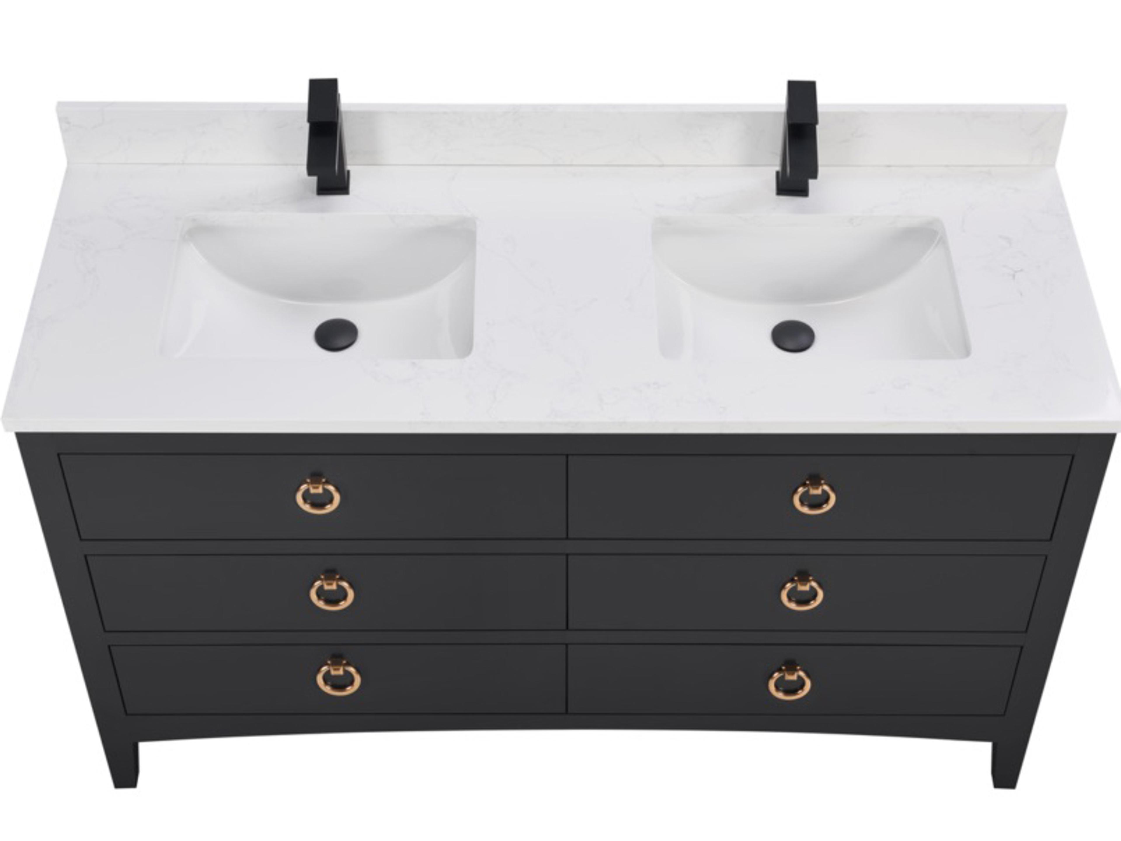 Legion Furniture Ws Series Tricorn Black Vanity