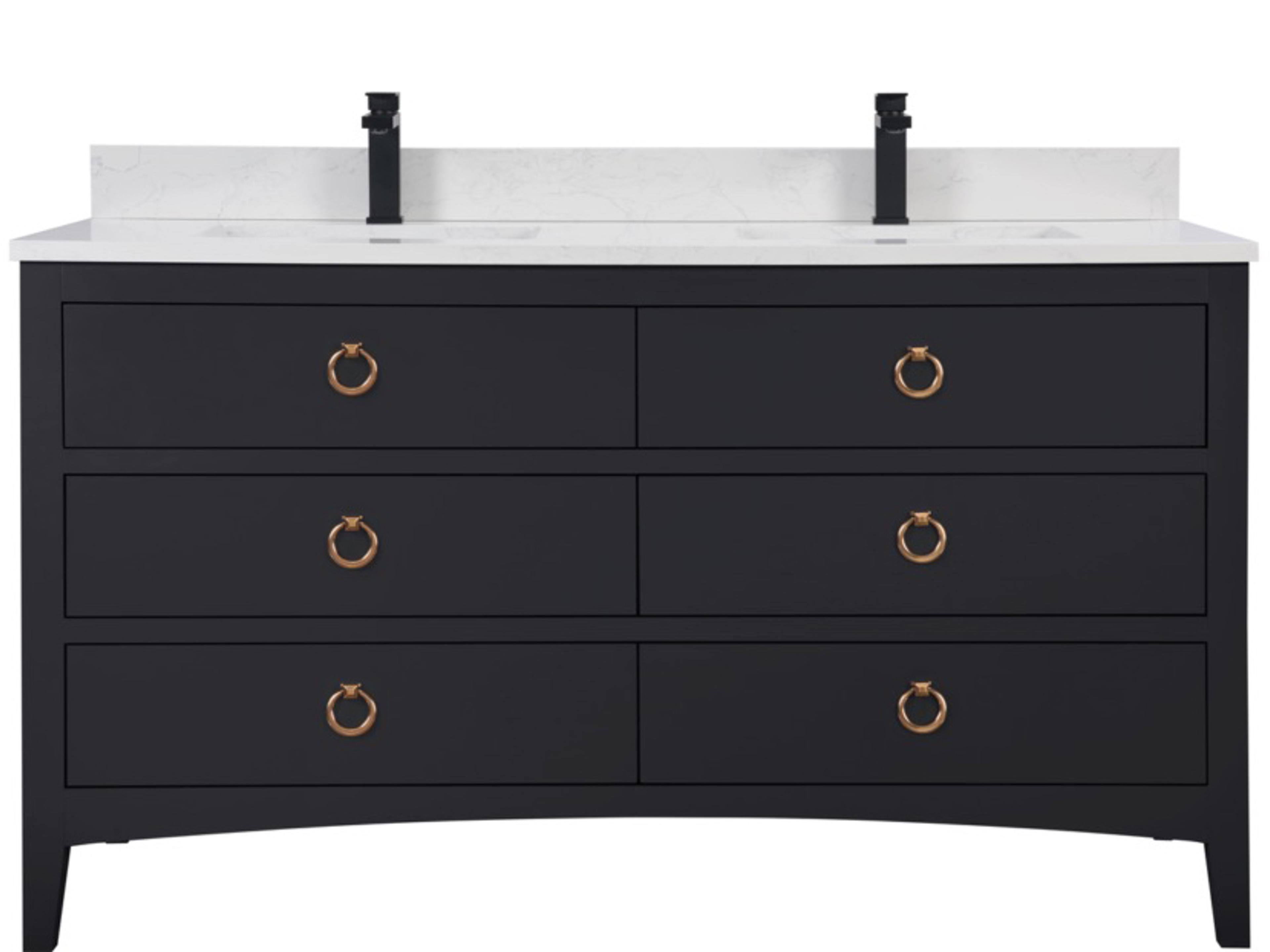 Legion Furniture Ws Series Tricorn Black Vanity