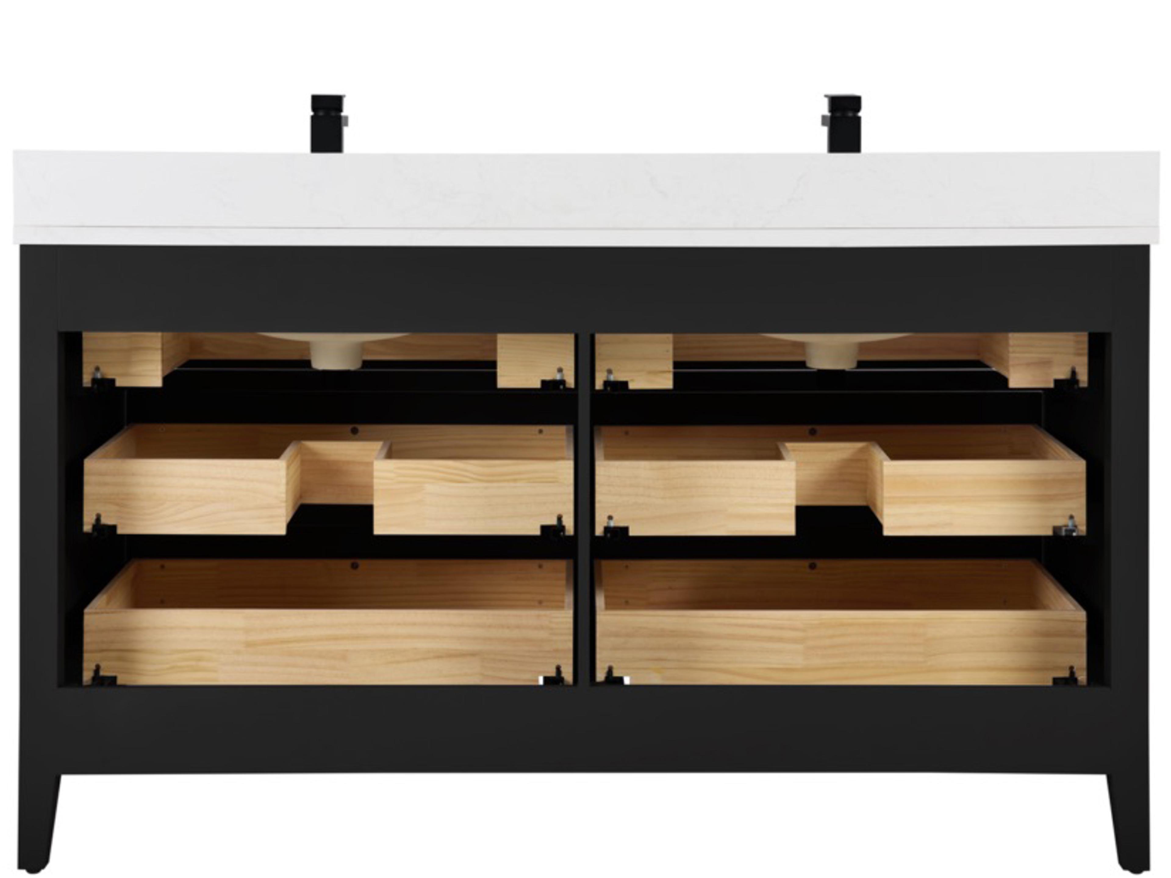 Legion Furniture Ws Series Tricorn Black Vanity