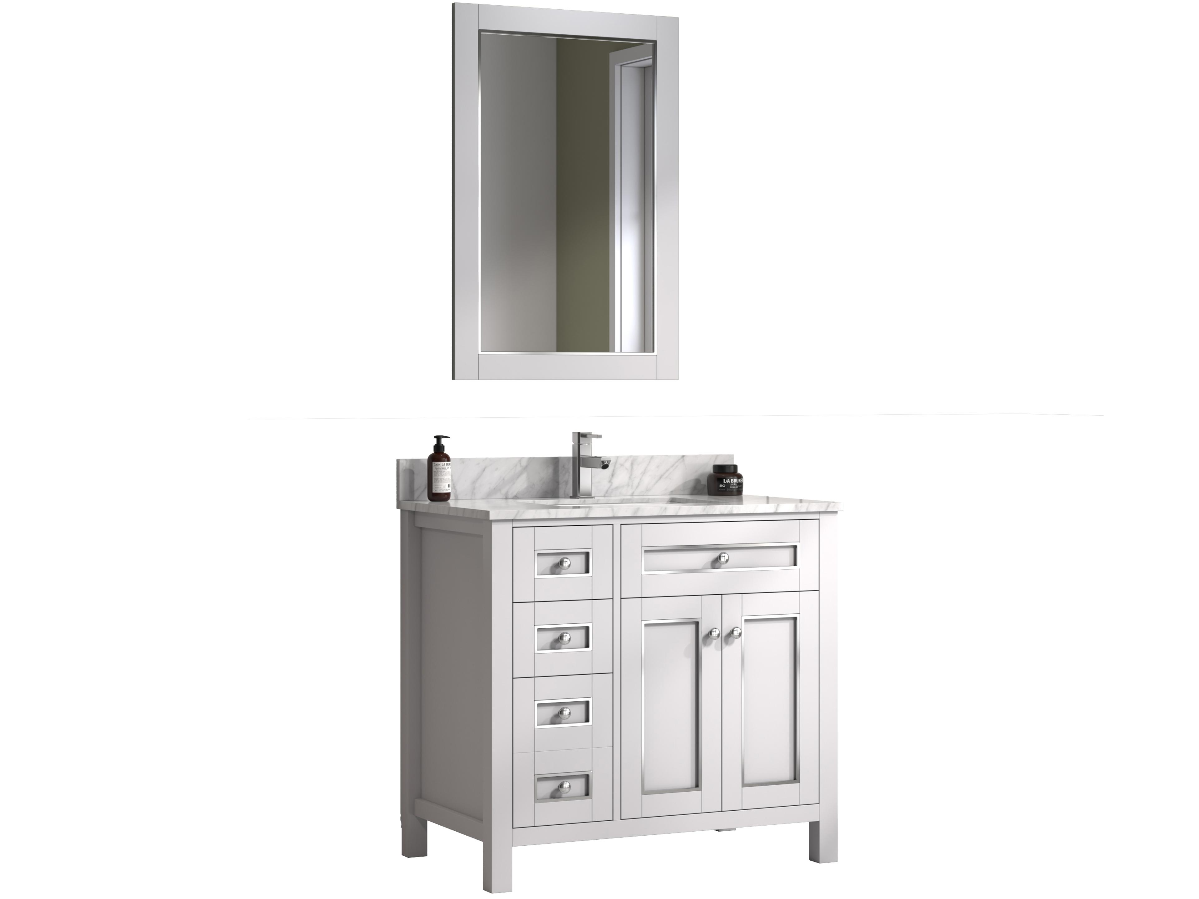 Wv Series White Vanity