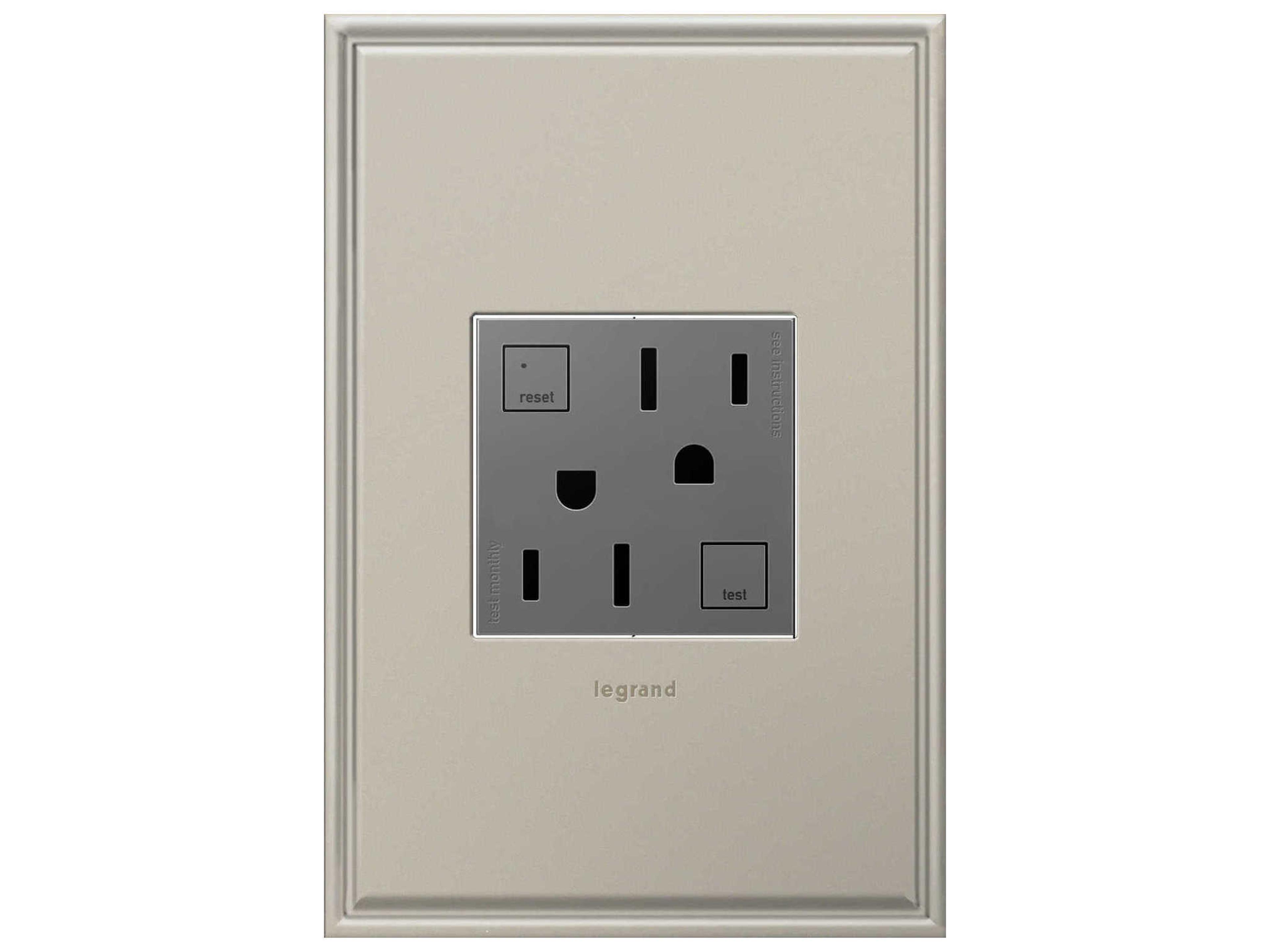 Legrand Outlets Magnesium 15A Tamper-Resistant GFCI