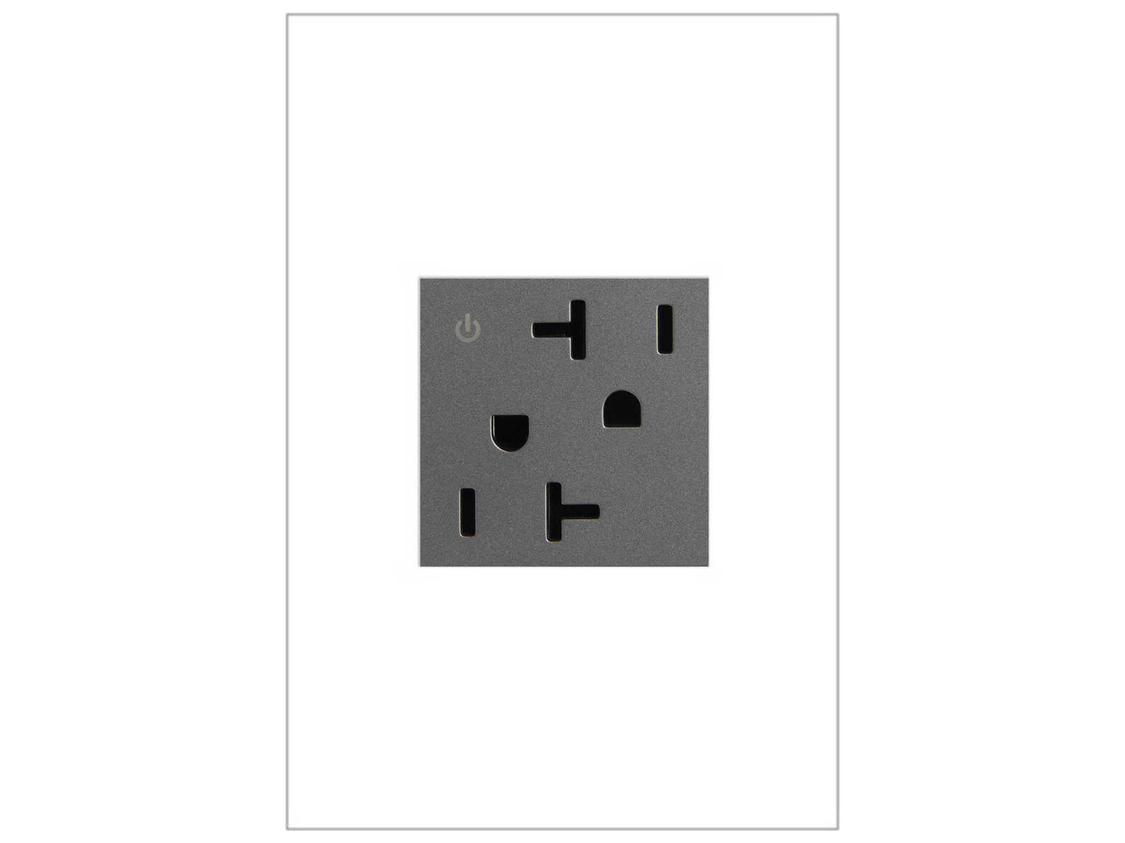 Legrand Outlets Magnesium 20A Tamper-Resistant Dual Controlled Outlet