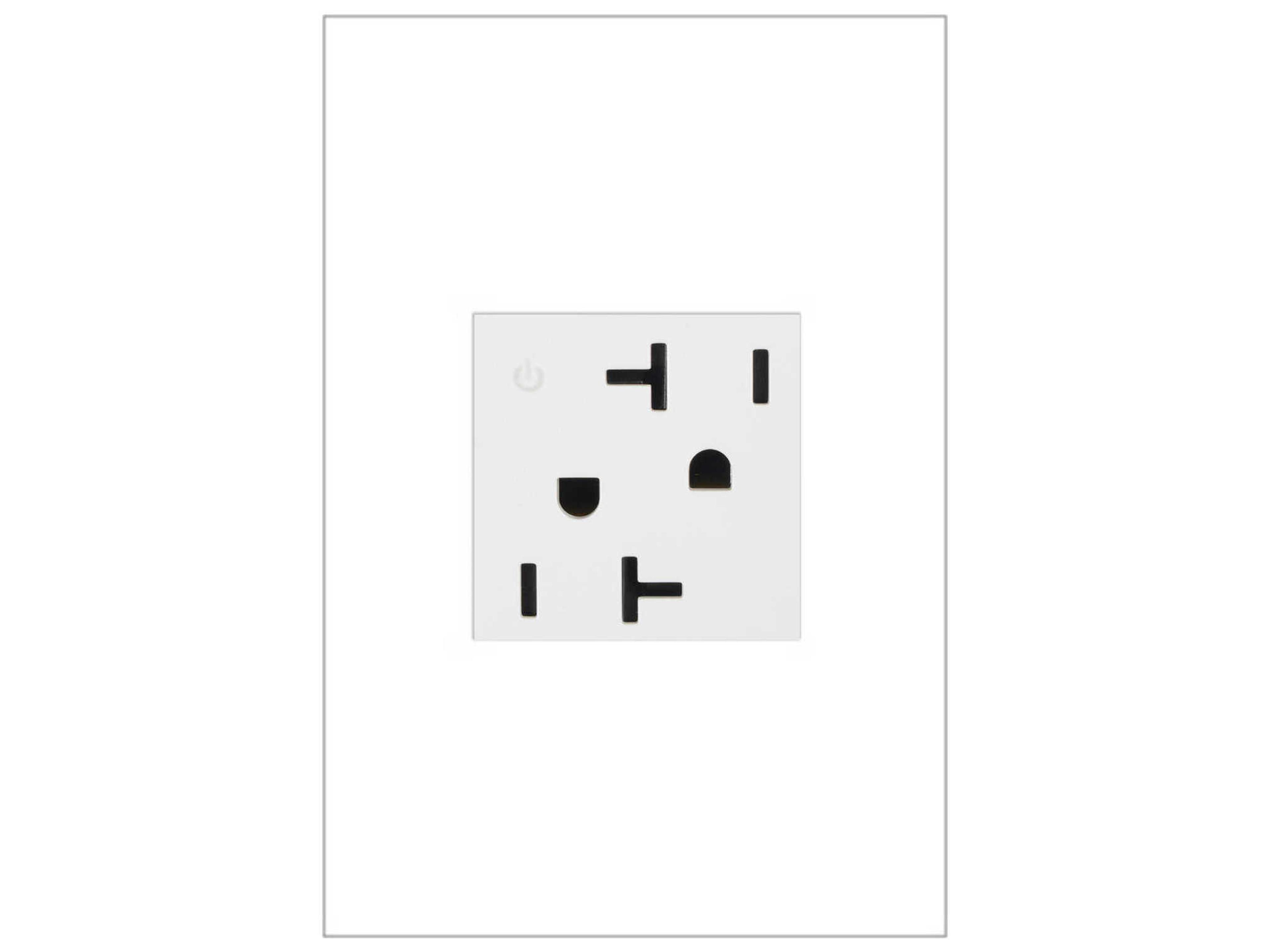 Legrand Outlets White 20A Tamper-Resistant Dual Controlled Outlet