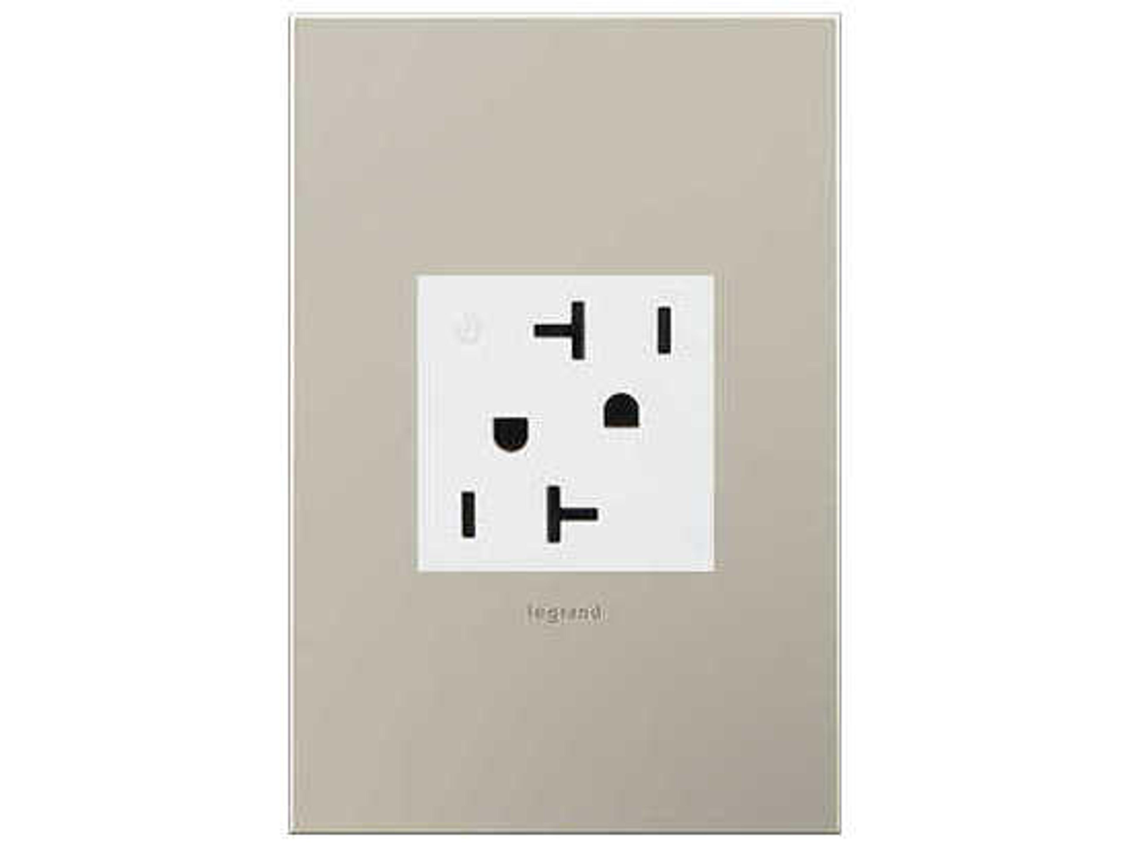 Legrand Outlets White 20A Tamper-Resistant Dual Controlled Outlet