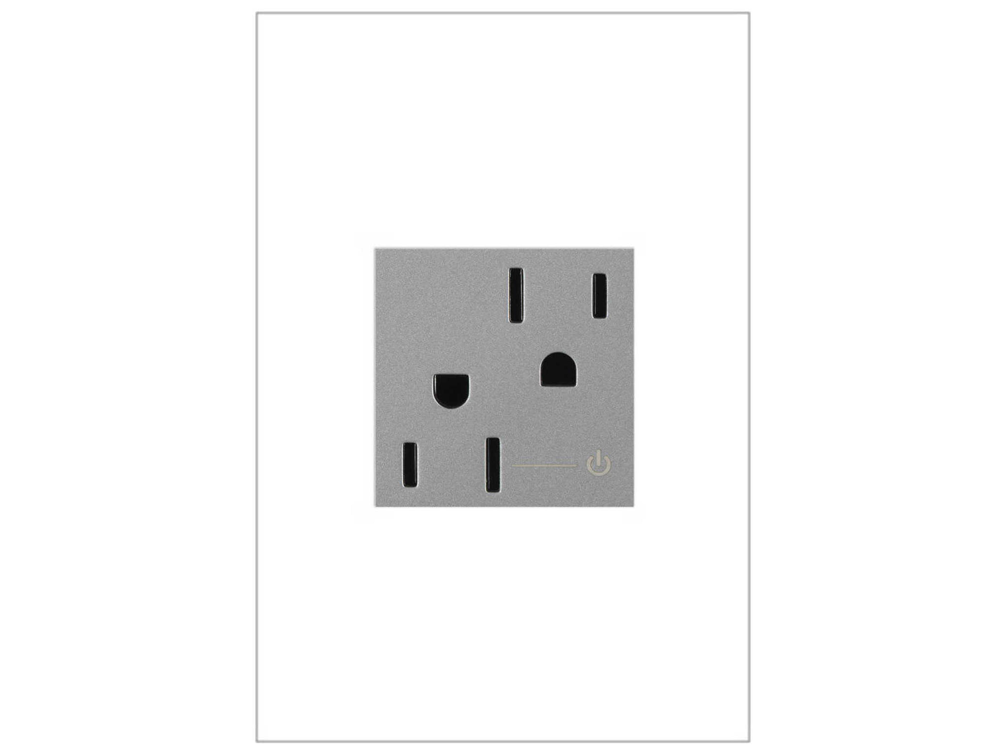 Legrand Outlets Magnesium Tamper-Resistant Half Controlled Outlet