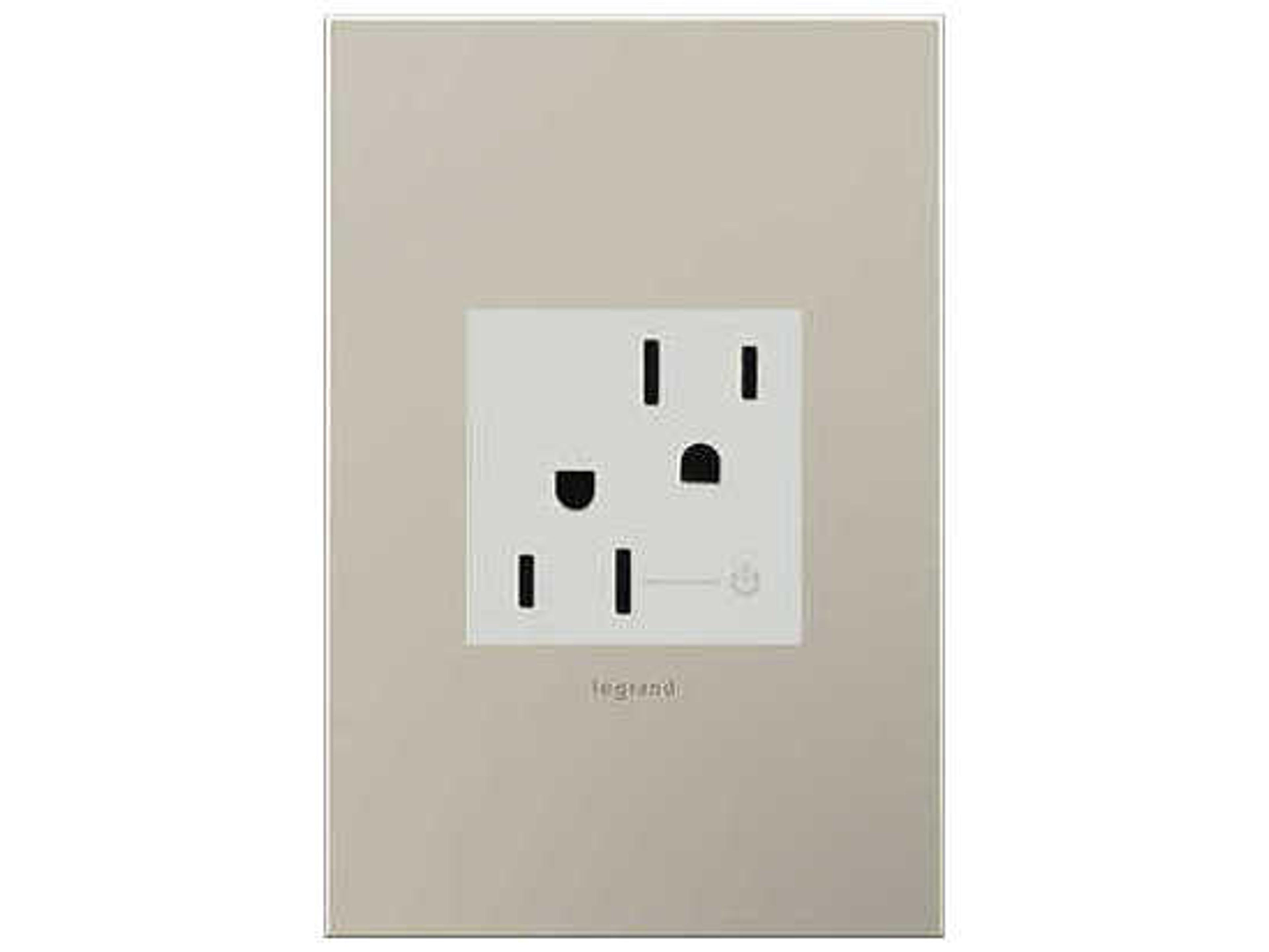 Legrand Outlets White Tamper-Resistant Half Controlled Outlet