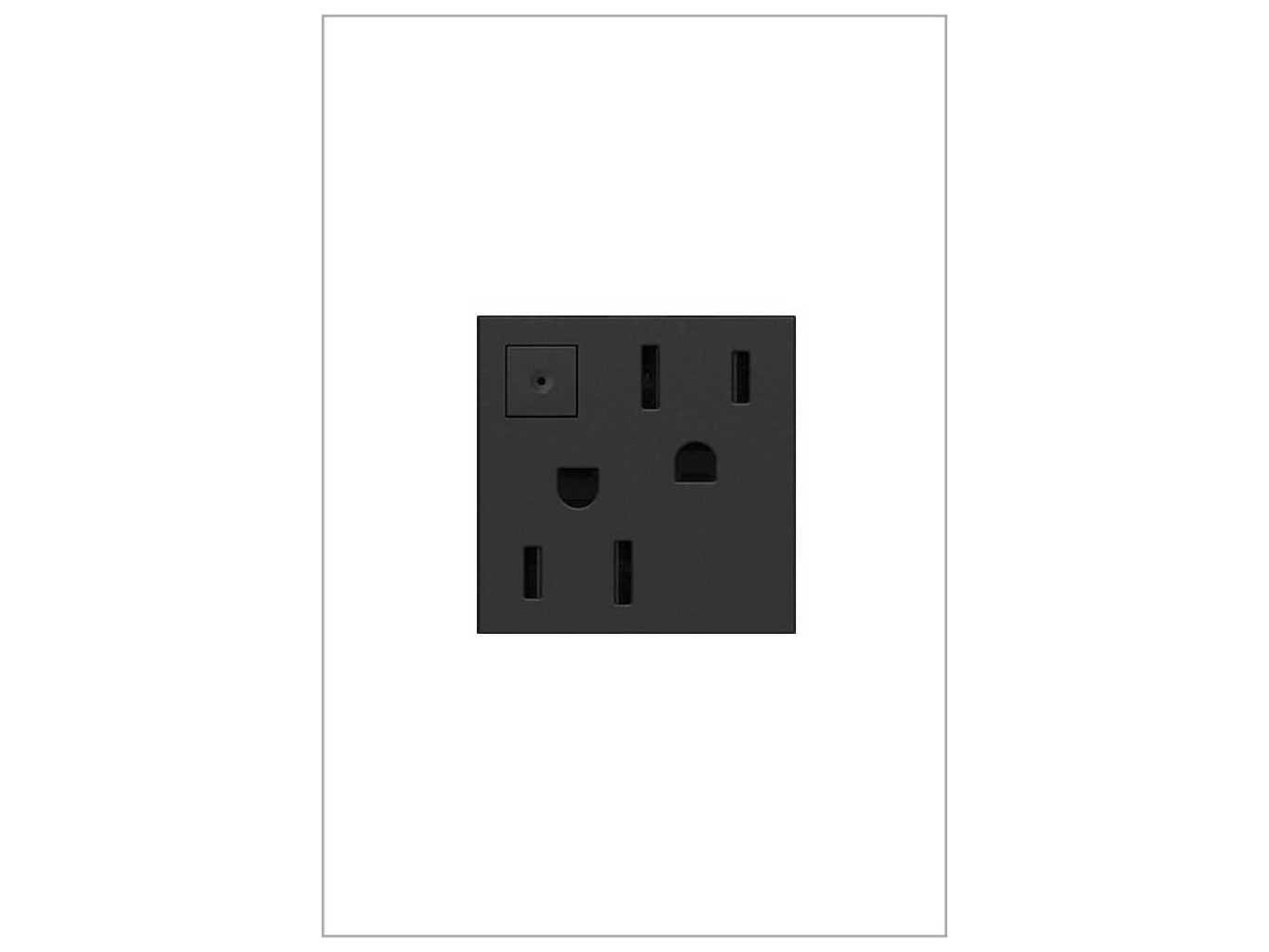 Legrand Outlets Graphite 15A Energy-Saving On/Off Outlet