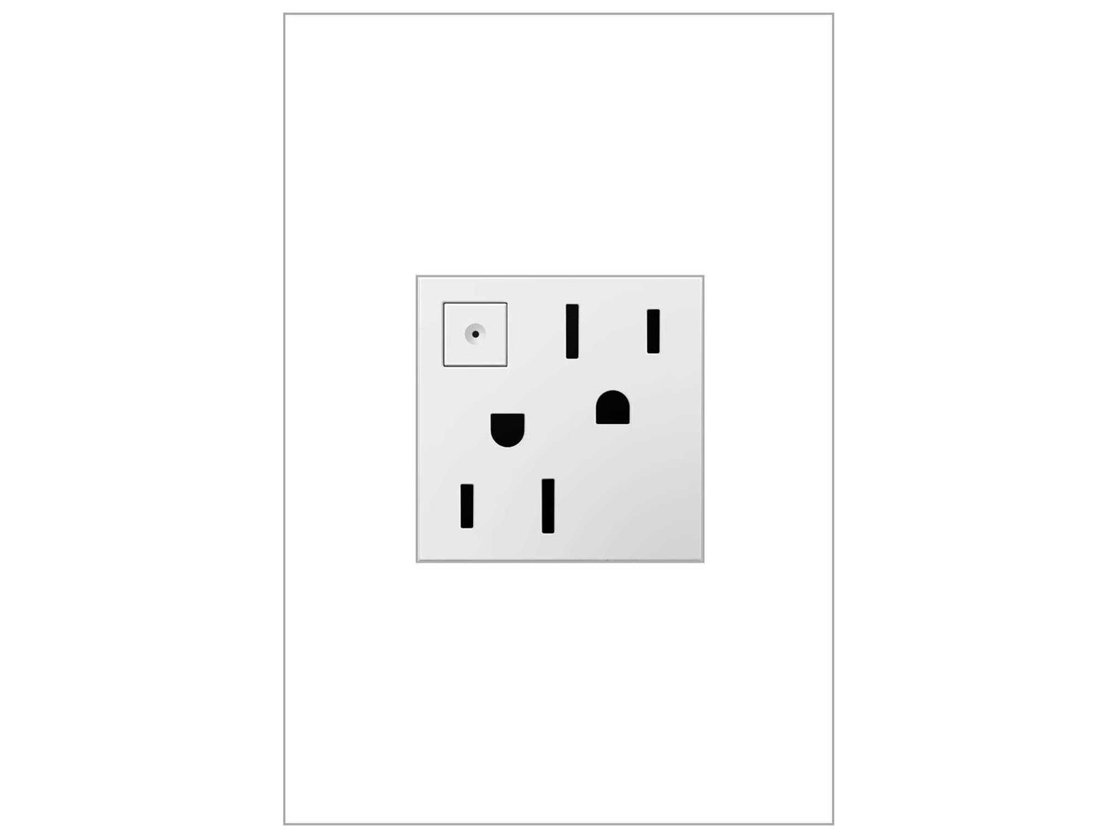 Legrand Outlets White 15A Energy-Saving On/Off Outlet