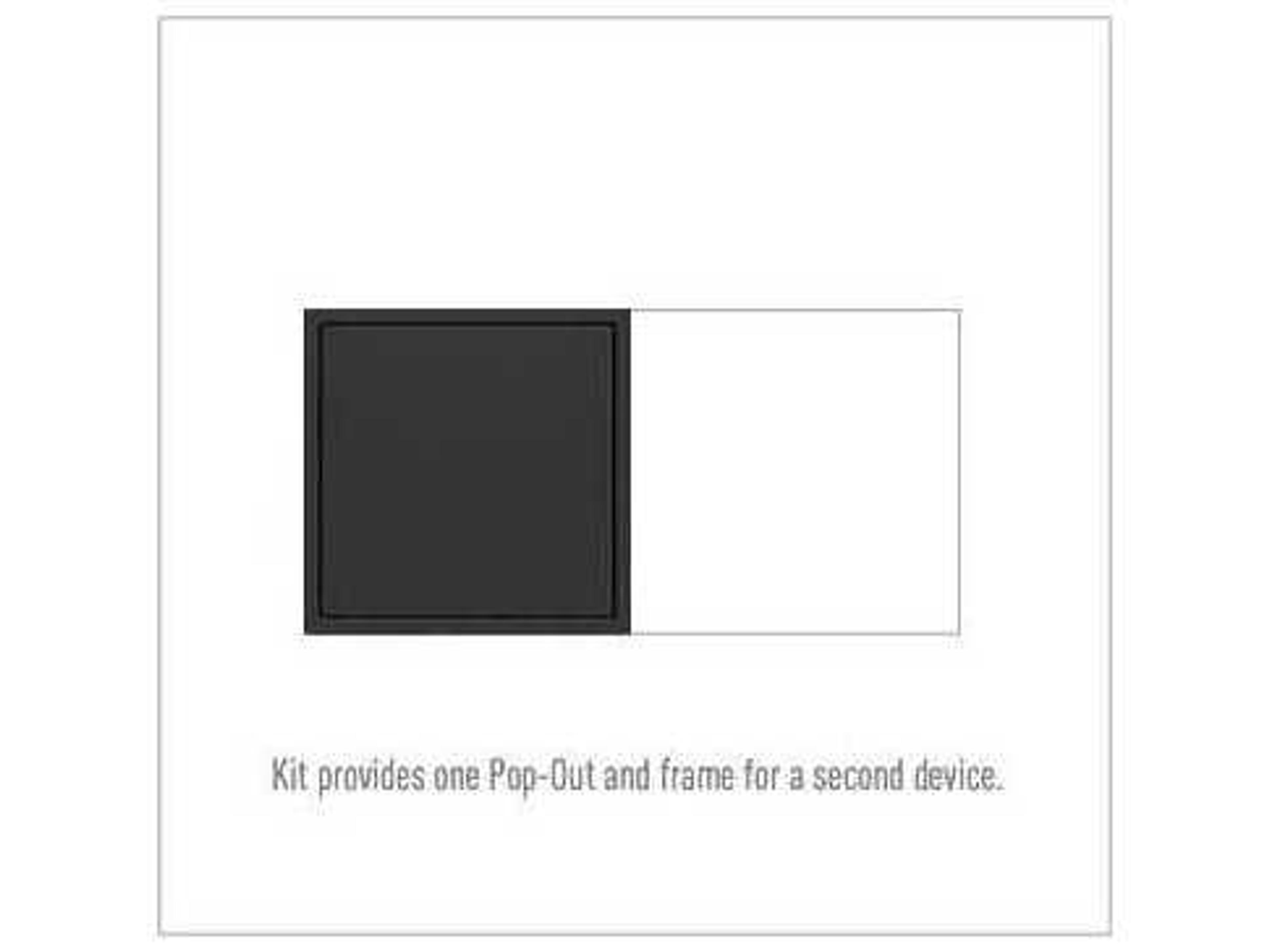Legrand Outlets Graphite Two-Gang Pop-Out Outlet