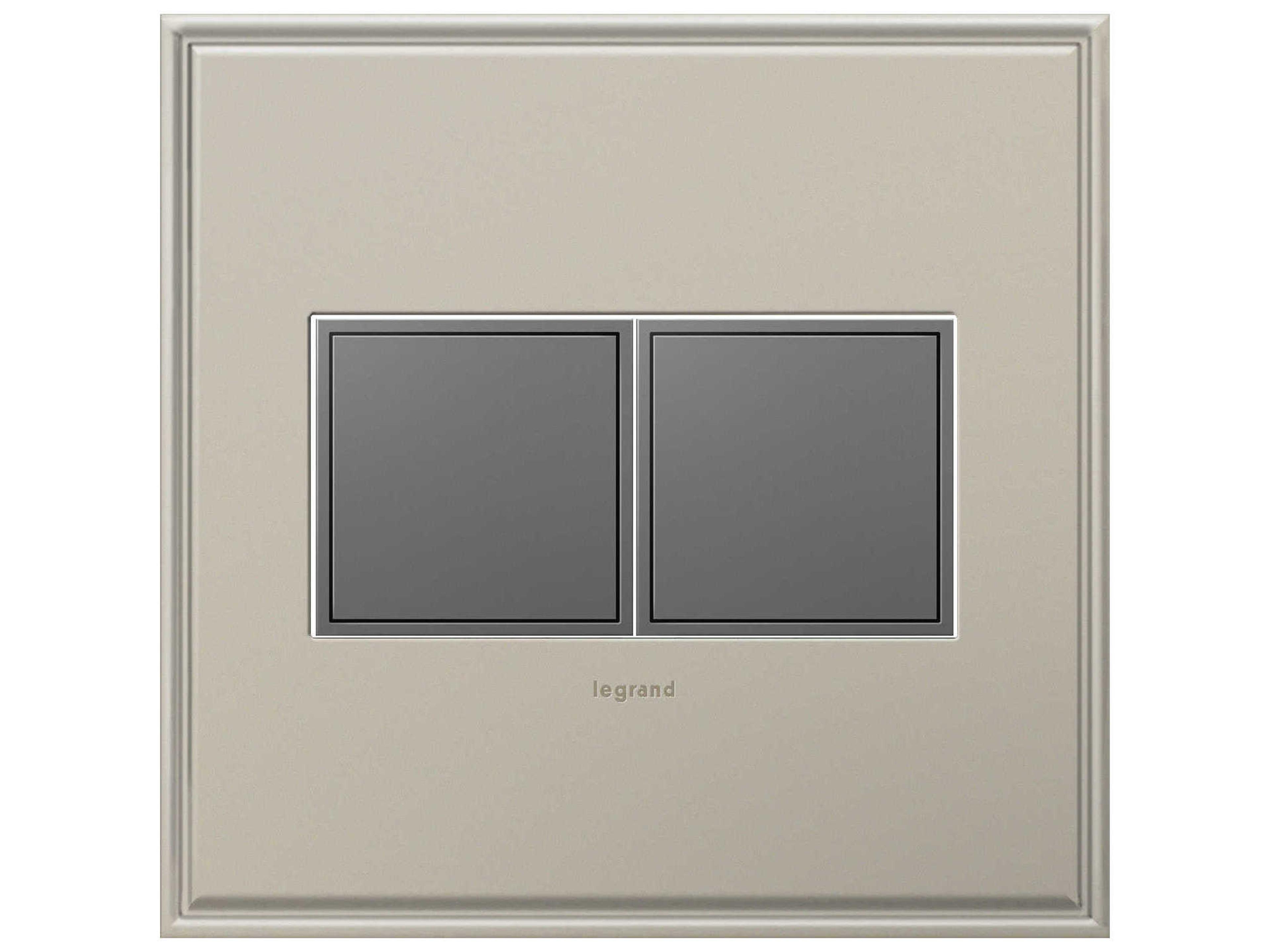 Legrand Outlets Magnesium Two-Gang Pop-Out Outlet