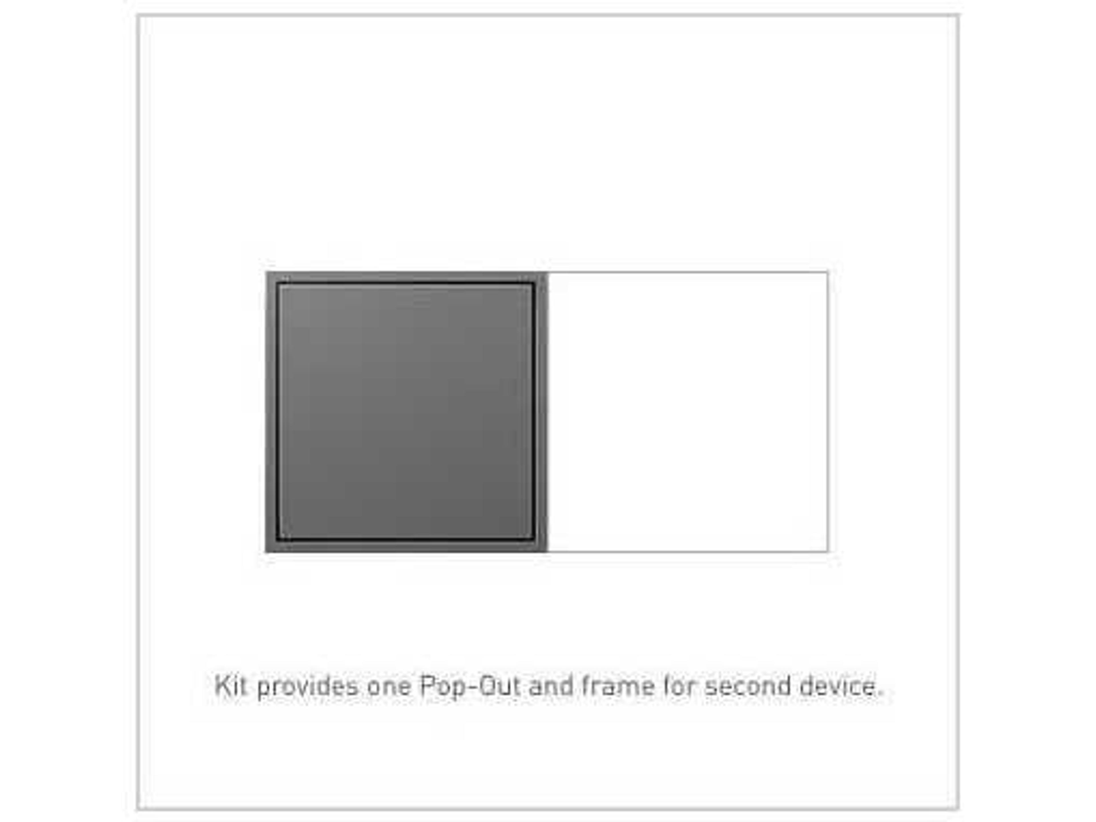 Legrand Outlets Magnesium Two-Gang Pop-Out Outlet