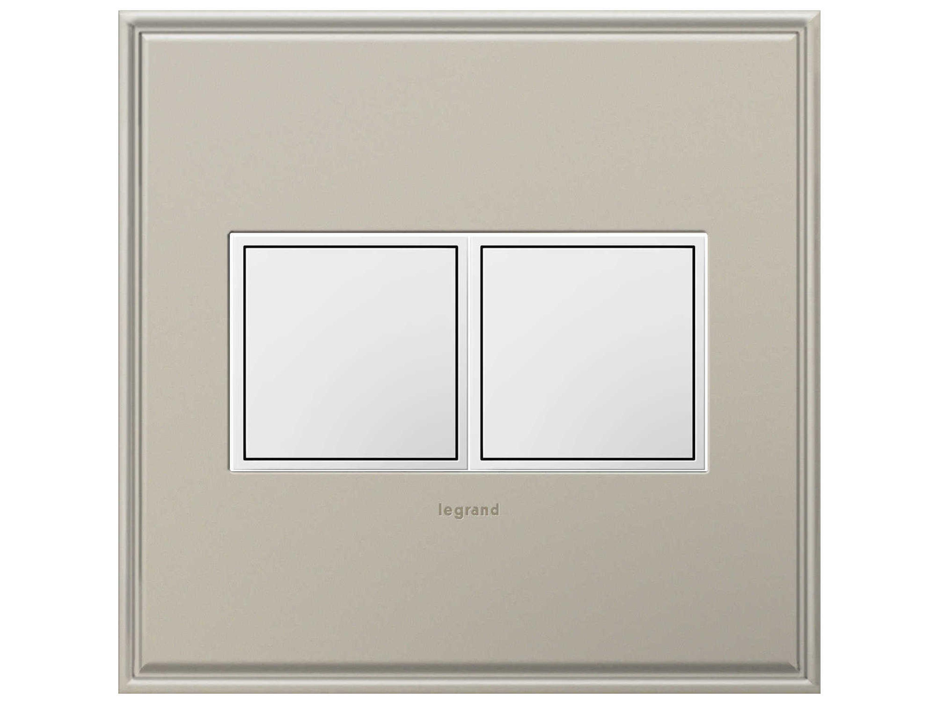 Legrand Outlets White Two-Gang Pop-Out Outlet