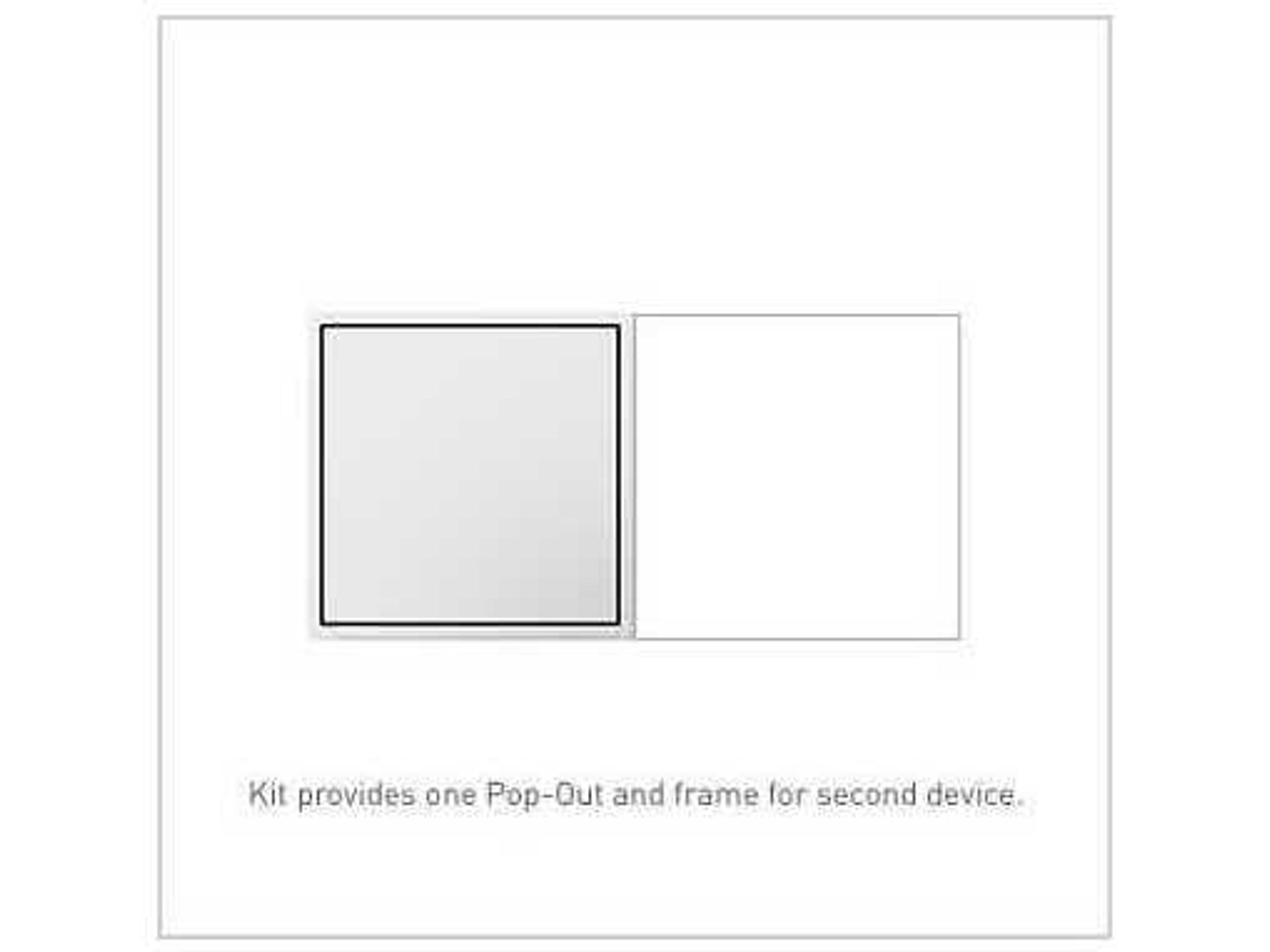 Legrand Outlets White Two-Gang Pop-Out Outlet