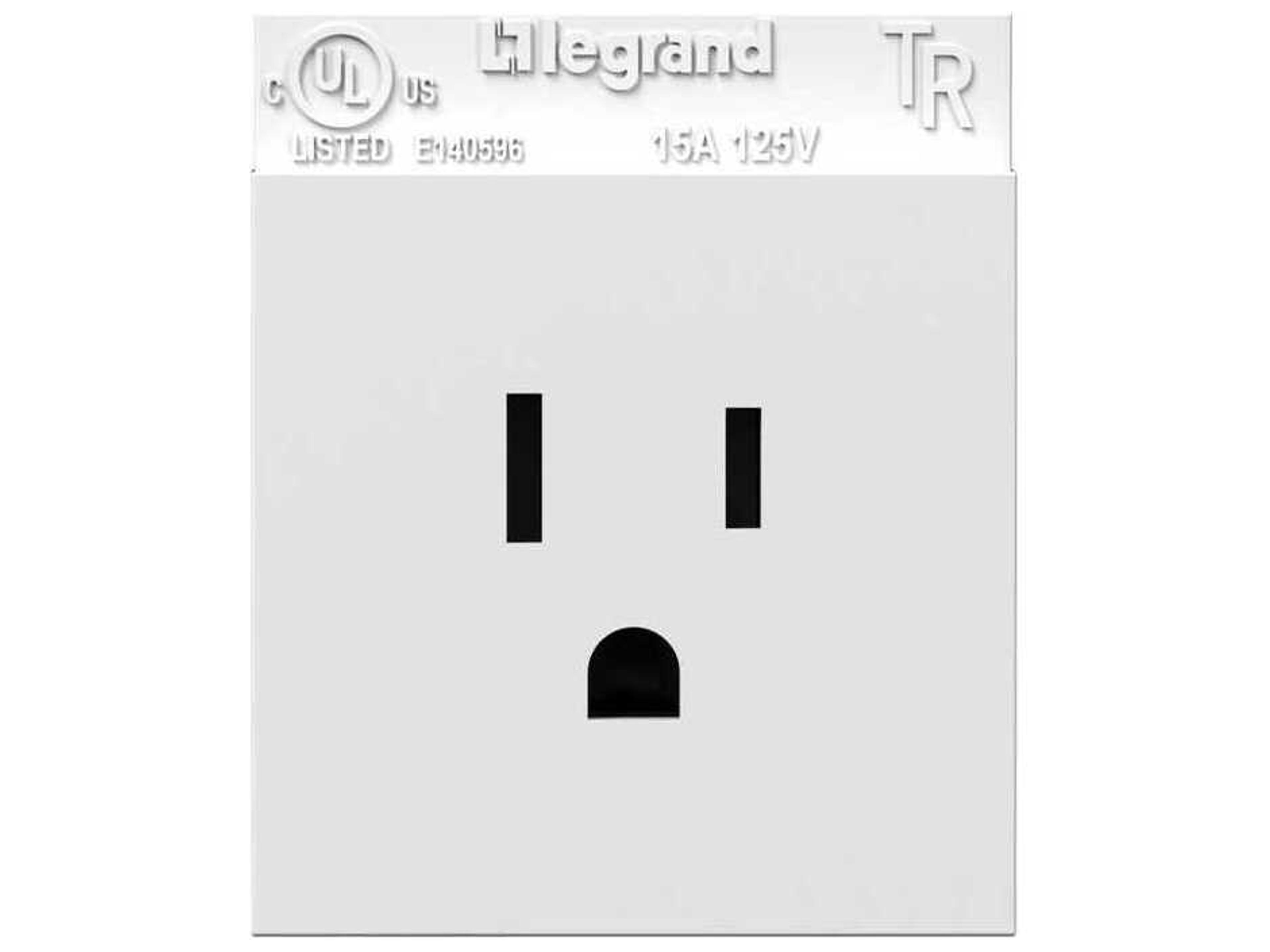 Adorne White Single Tamper-Resistant Outlet