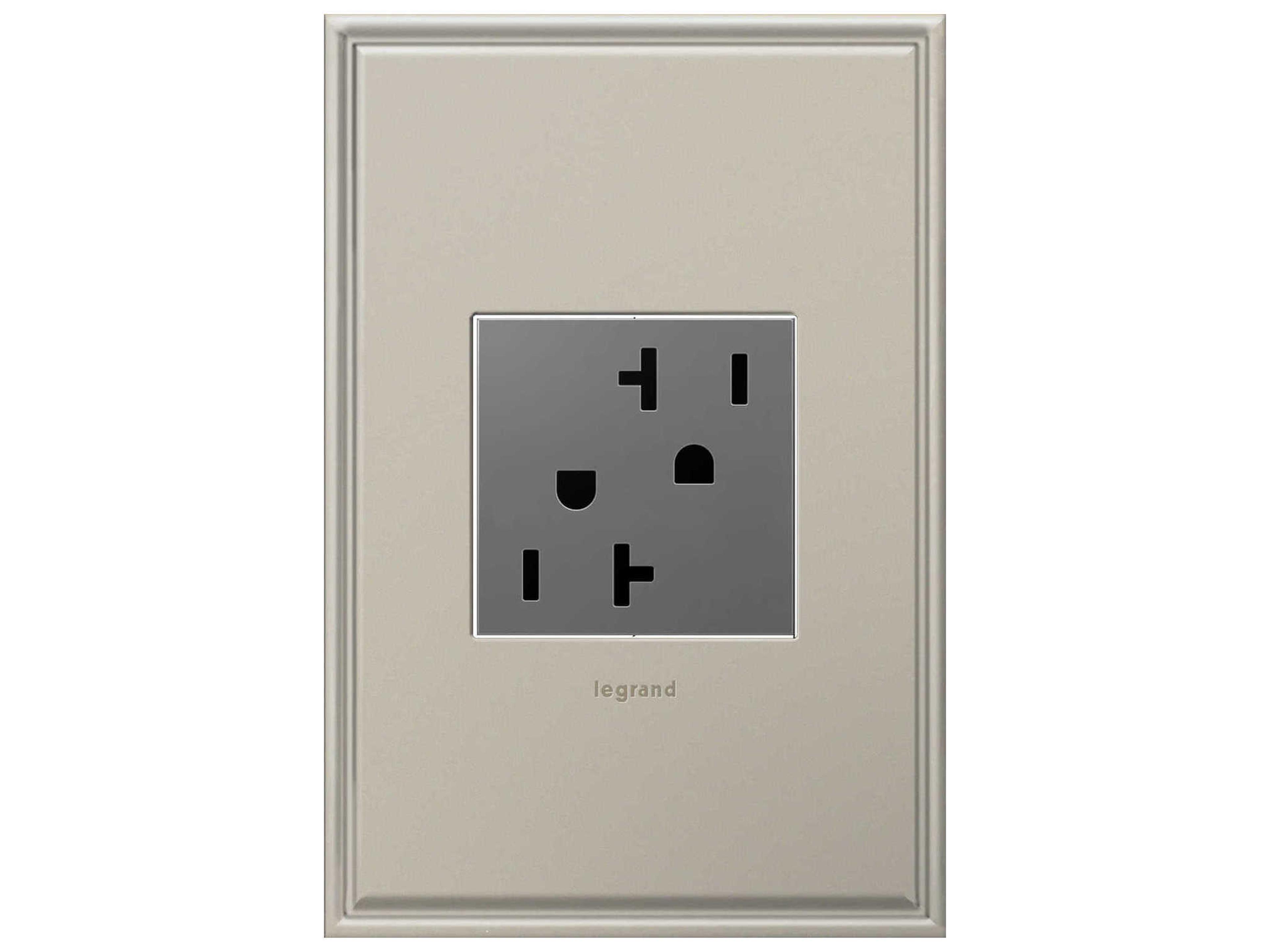 Legrand Outlets Magnesium 20A Tamper-Resistant Outlet