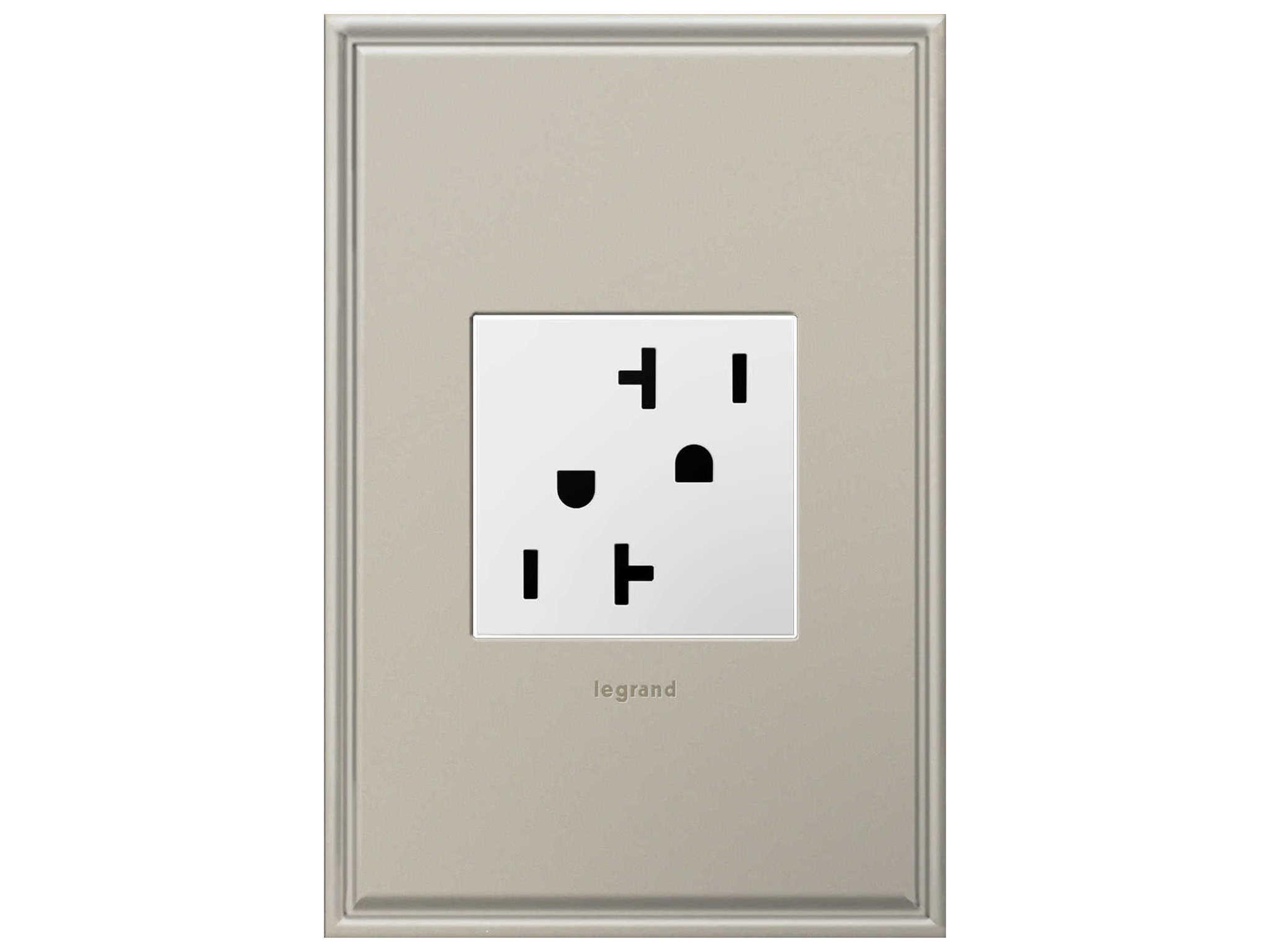 Legrand Outlets White 20A Tamper-Resistant Outlet