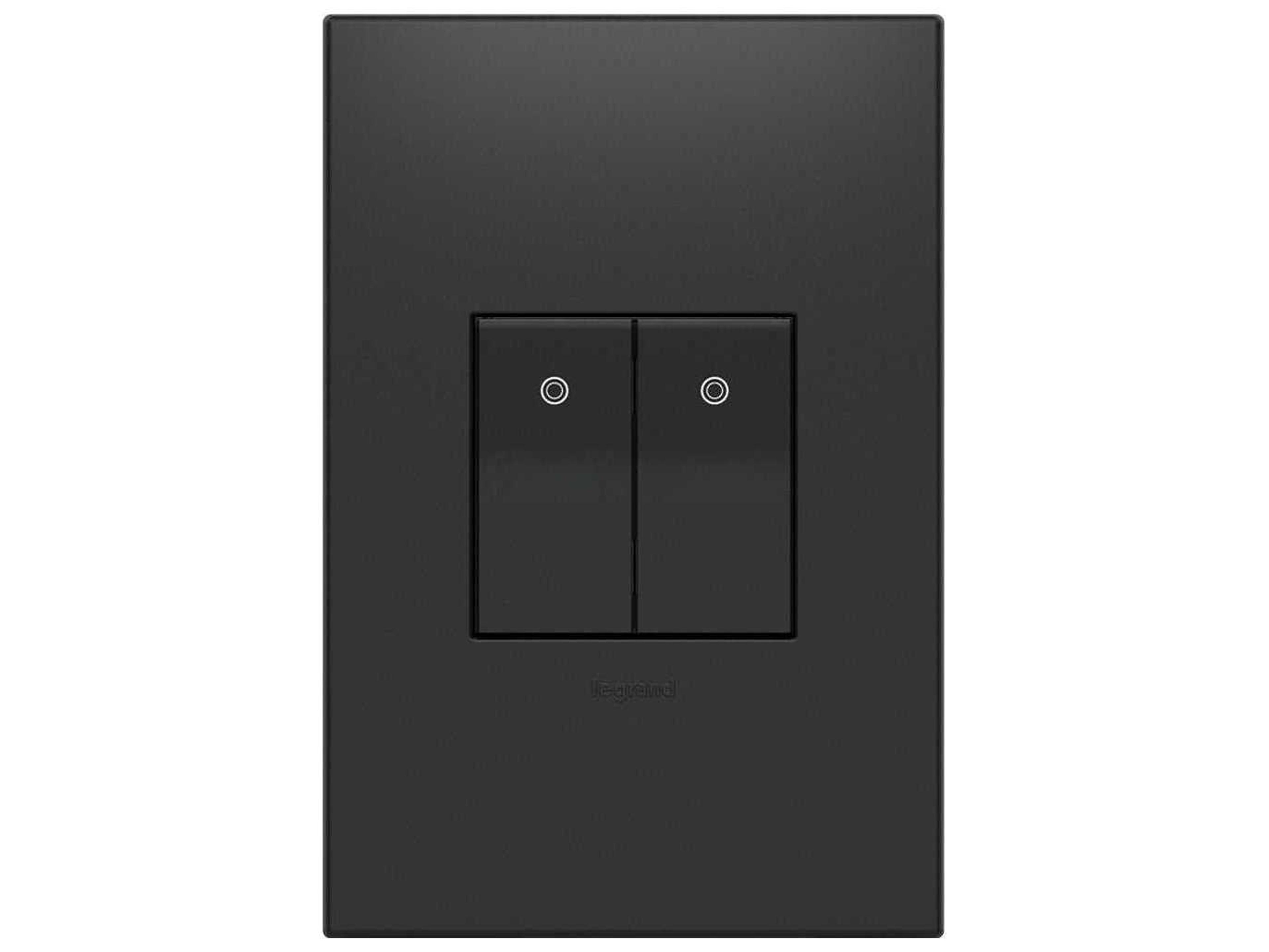 Legrand Paddle Graphite 15A Half-Size Paddle Switch