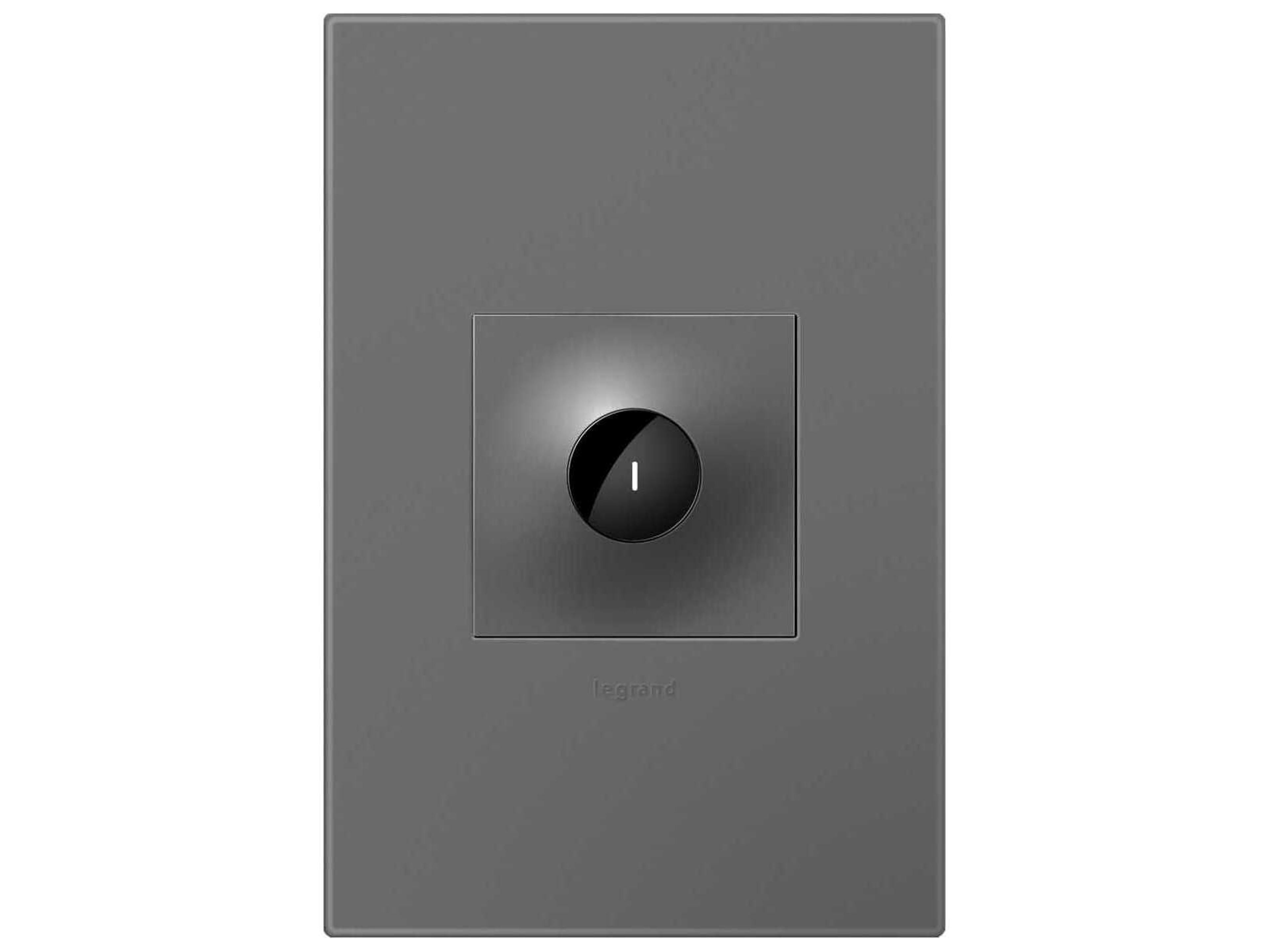 Legrand Wave Magnesium 20A Switch with Microban