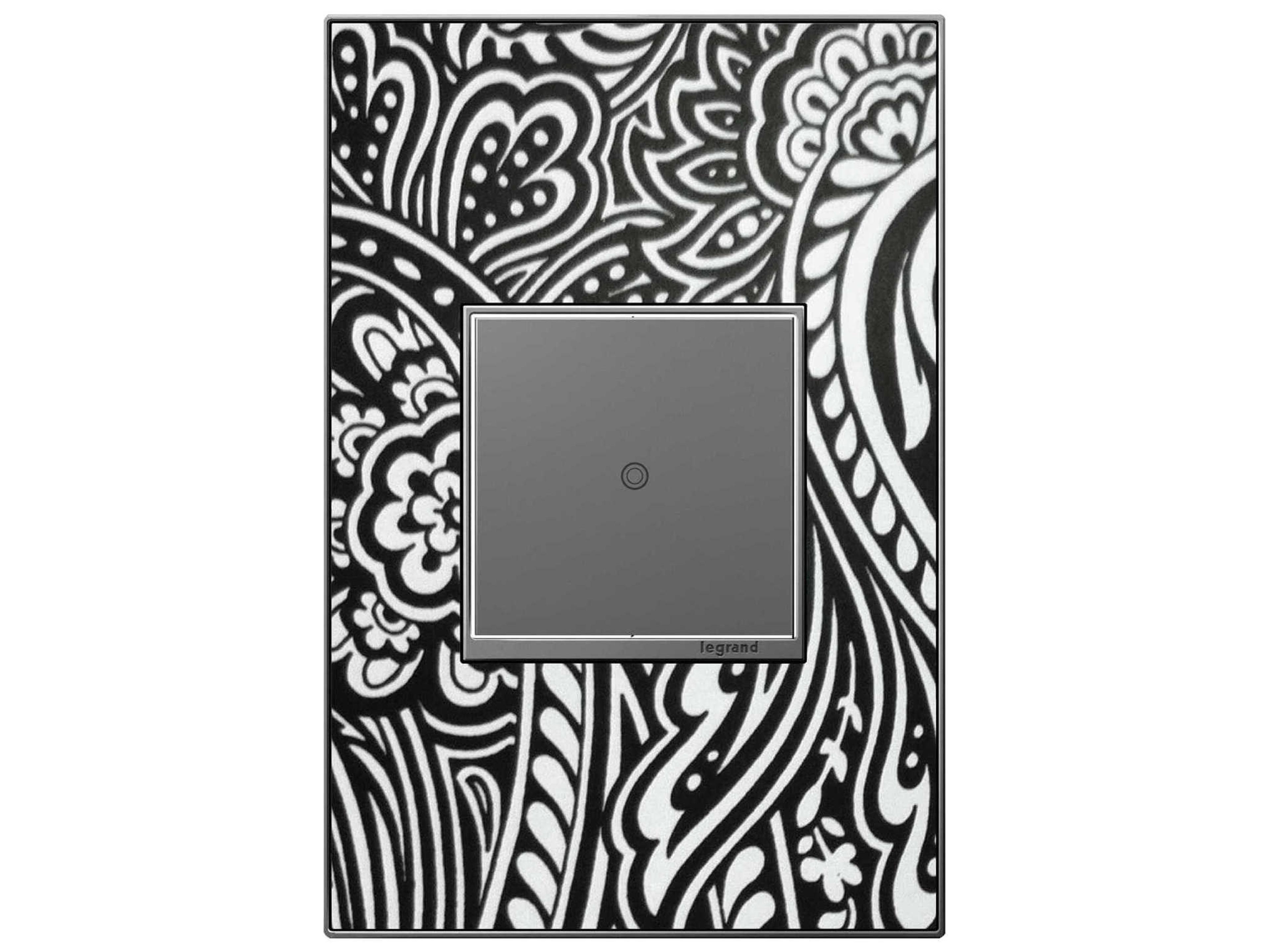 Legrand Real Materials Custom One-Gang Wall Plate with Magnesium Trim