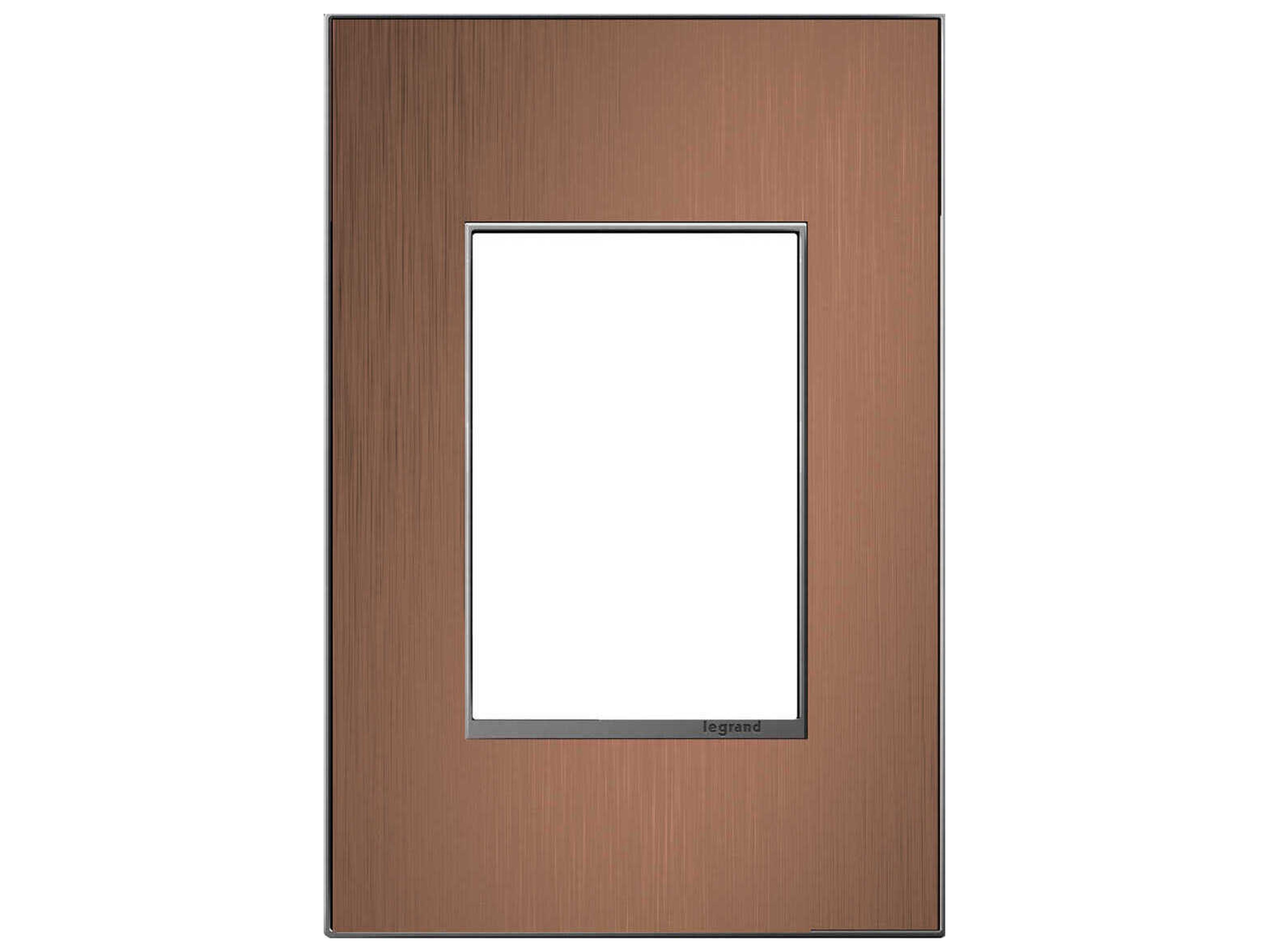 Adorne Copper Copper One-Gang-Plus Screwless Wall Plate