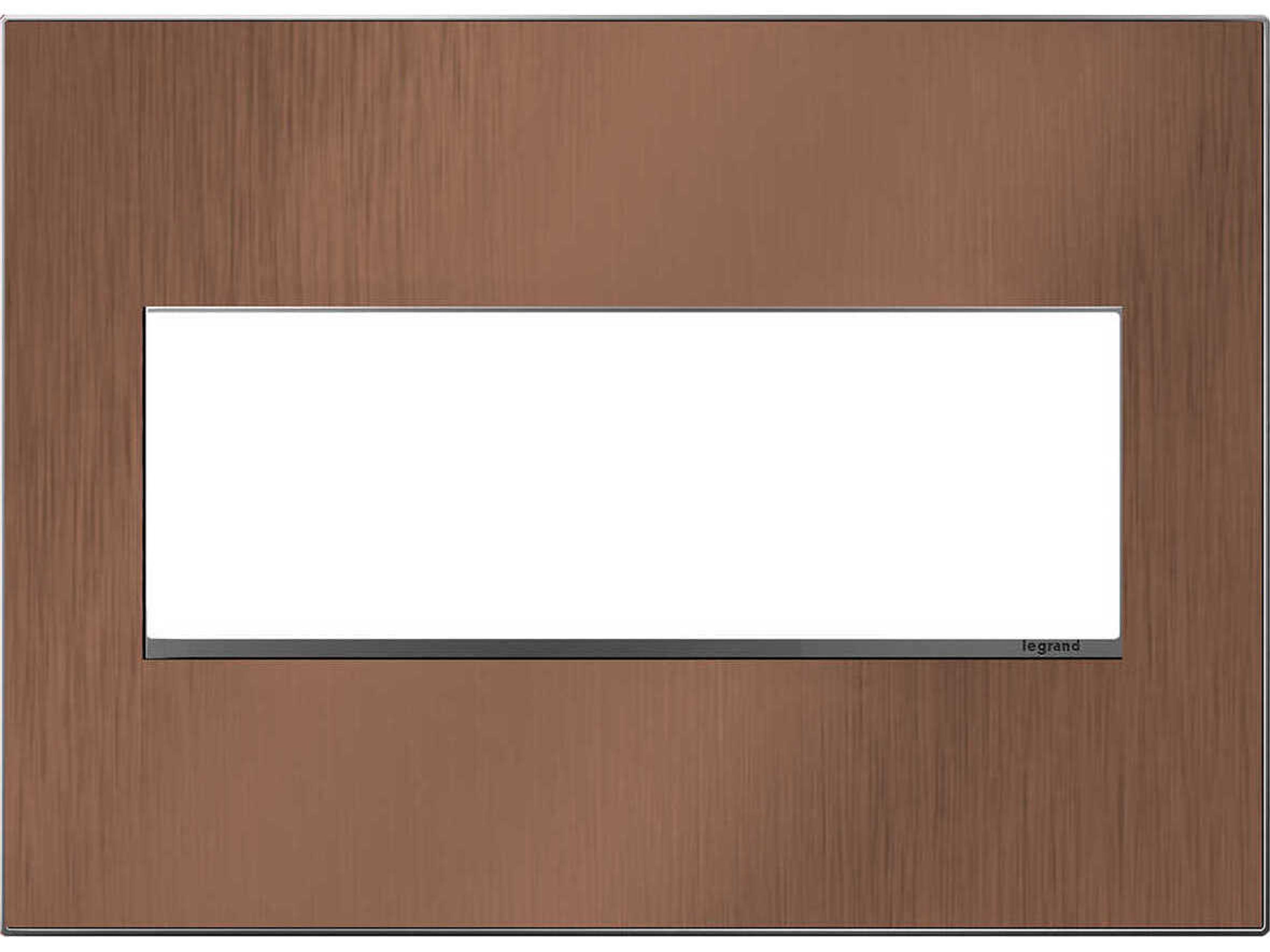 Adorne Copper Copper Three-Gang Screwless Wall Plate