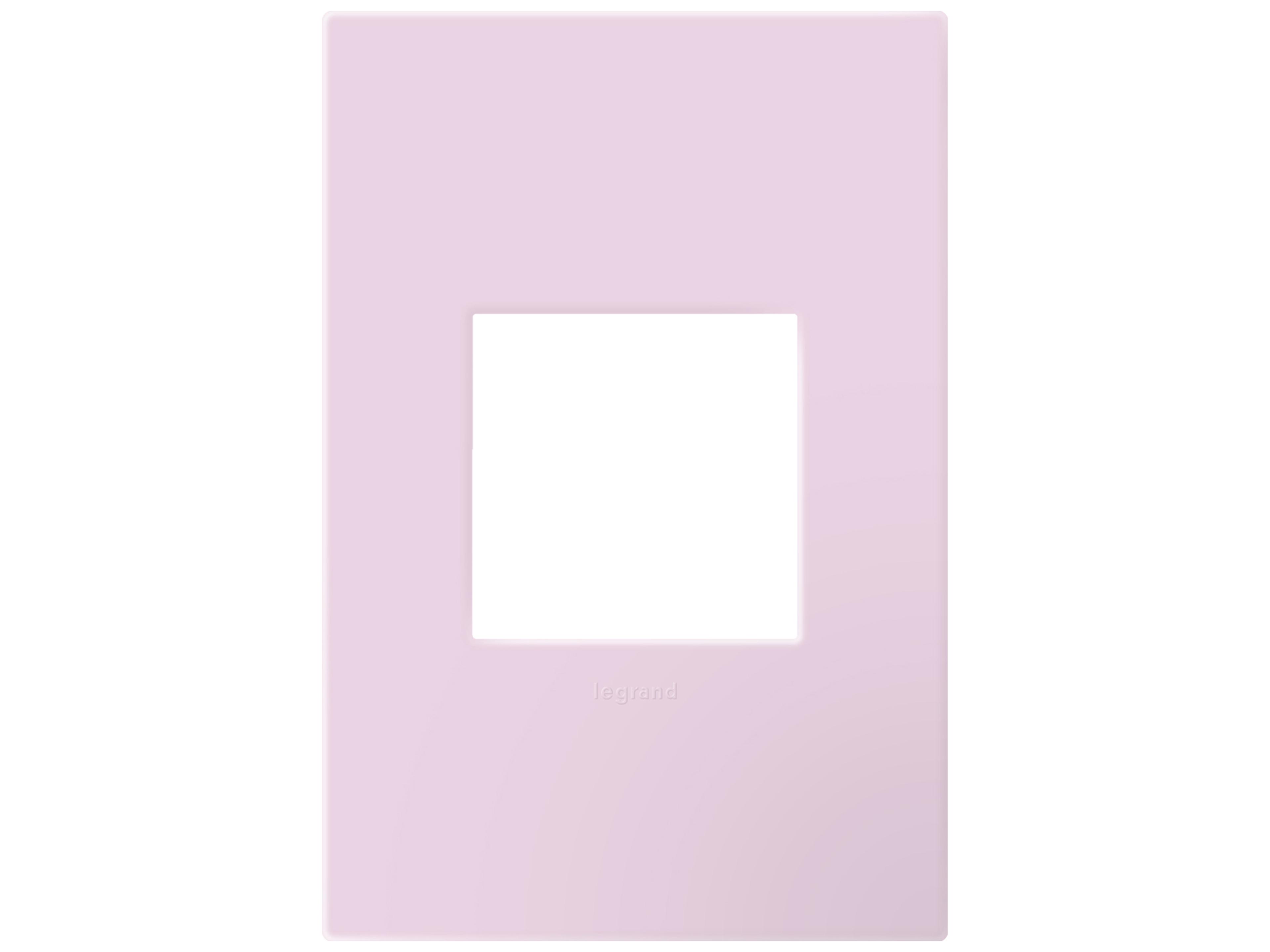 Plastics Rosa One-Gang-Plus Screwless Wall Plate with Microban