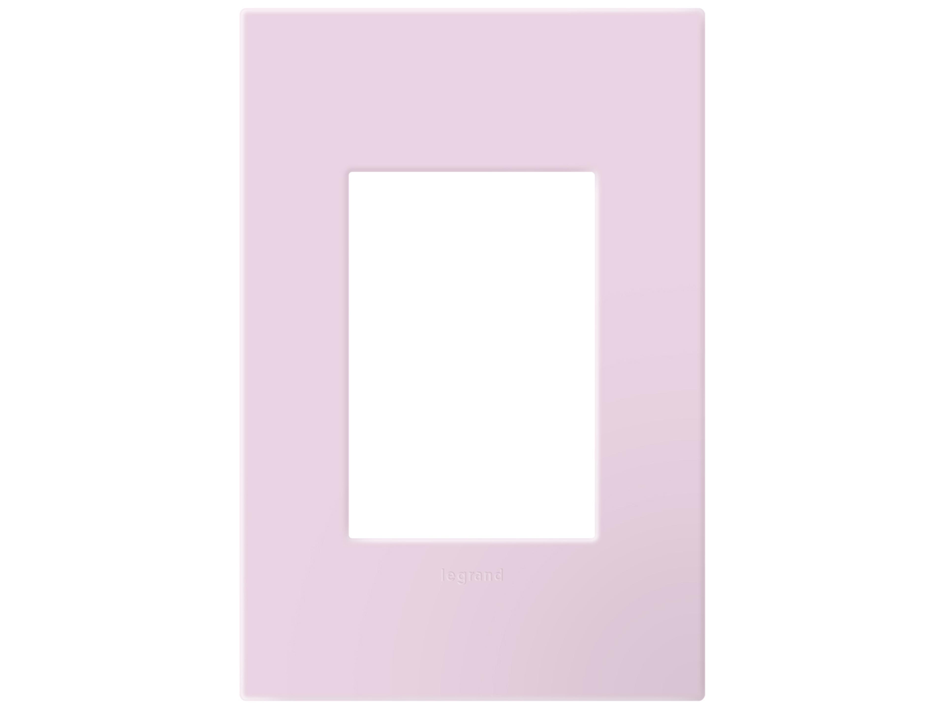 Plastics Rosa One-Gang Screwless Wall Plate with Microban