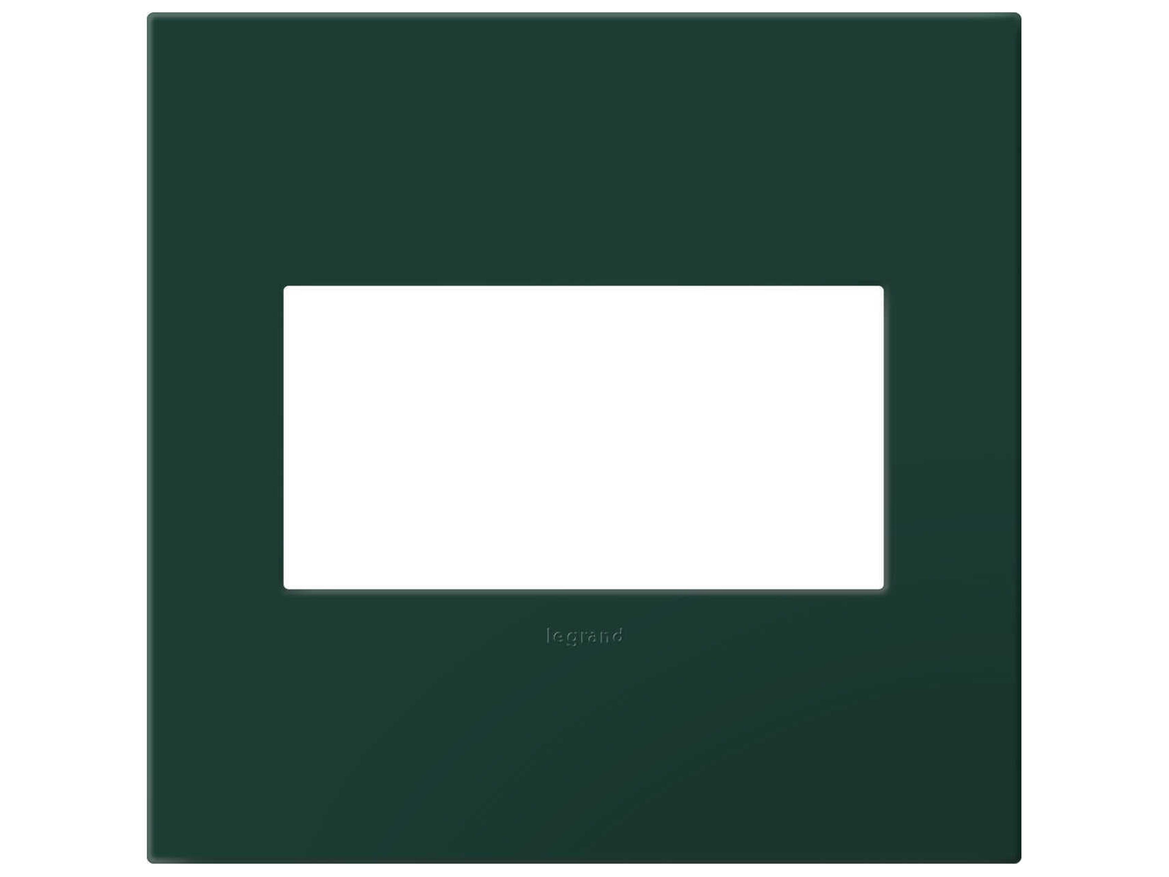 Plastics Evergreen Two-Gang Screwless Wall Plate with Microban