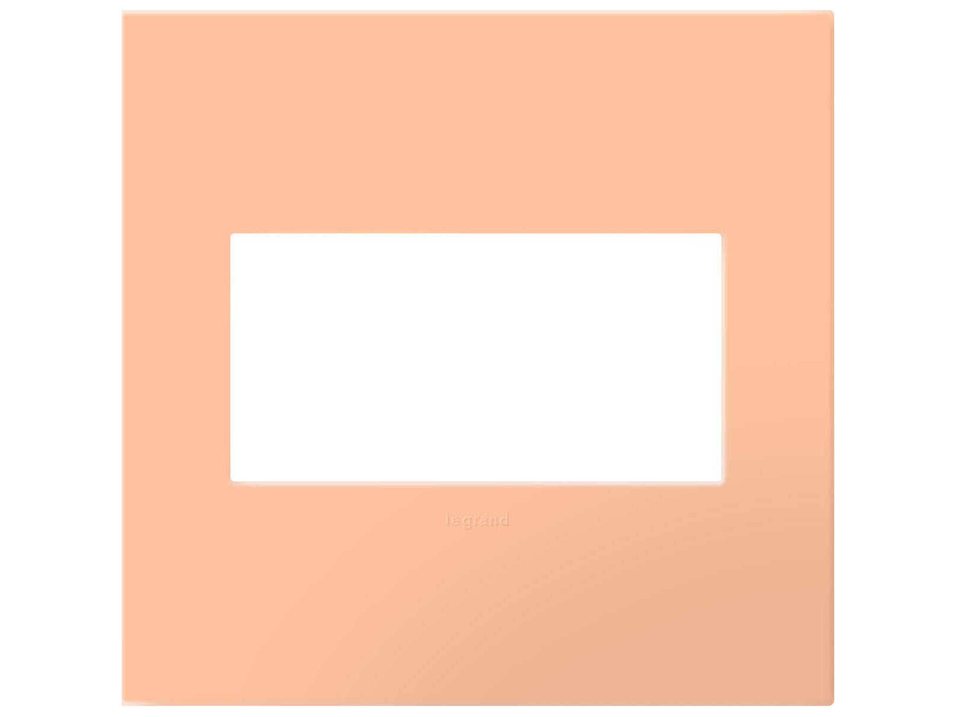 Plastics Peachy Two-Gang Screwless Wall Plate with Microban